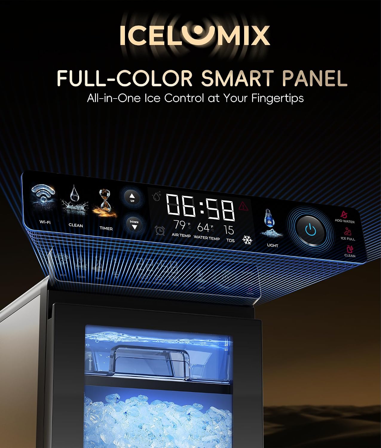 Thumbnail 1 de ecozy Nugget Ice Maker, 44 lbs/24H