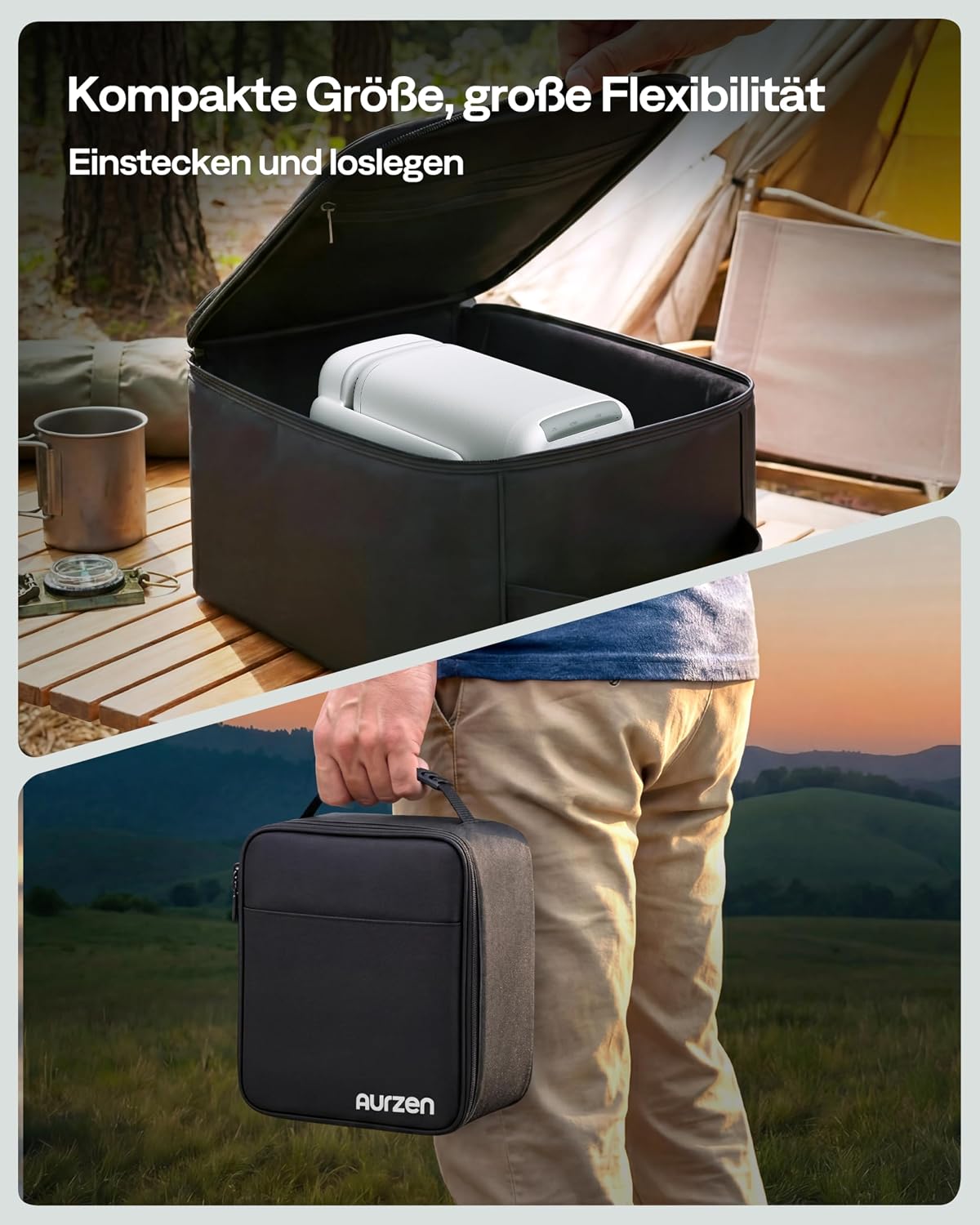 Thumbnail 6 de Aurzen D1 air Smart Beamer mit Netflix, 1080P & HDR10, 16W Dolby Audio, 180° drehbar