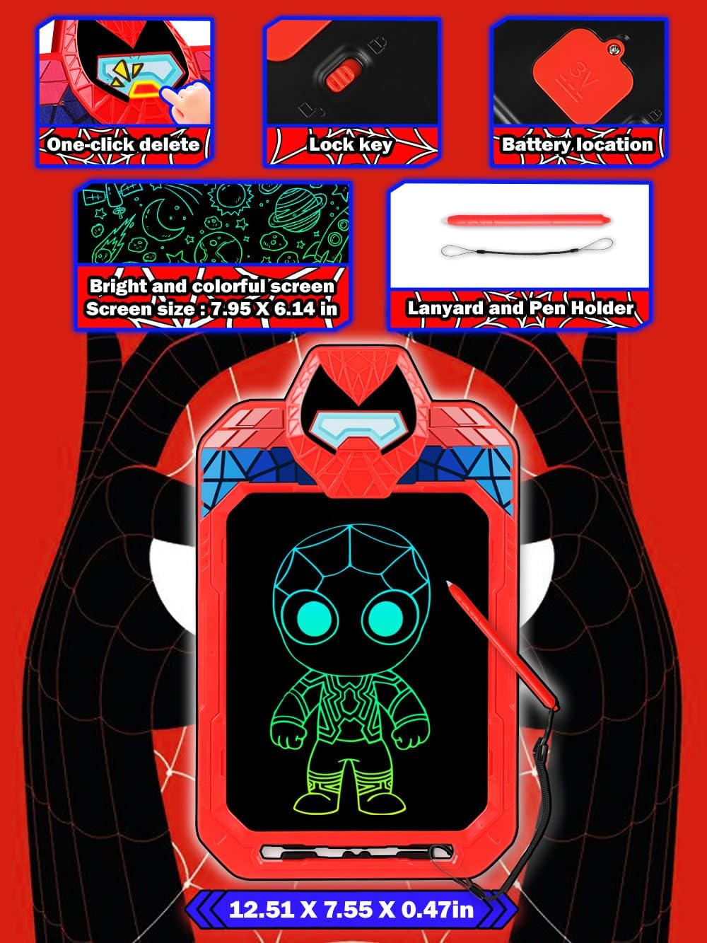 Thumbnail 6 de Fullware Spider Hero LCD Writing Tablet 10