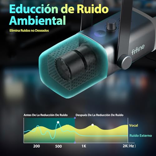 Thumbnail 6 de FIFINE XLR USB Micrófono Gaming para PC/PS4/PS5: streaming y grabación con cableado flexible