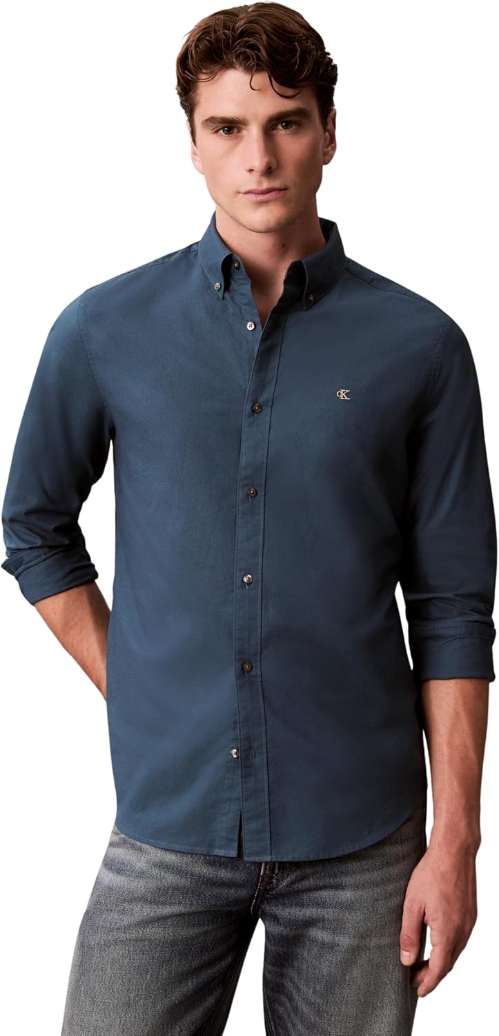 Detalle de Calvin Klein Camicia Solid Oxford Classic 1 pezzo