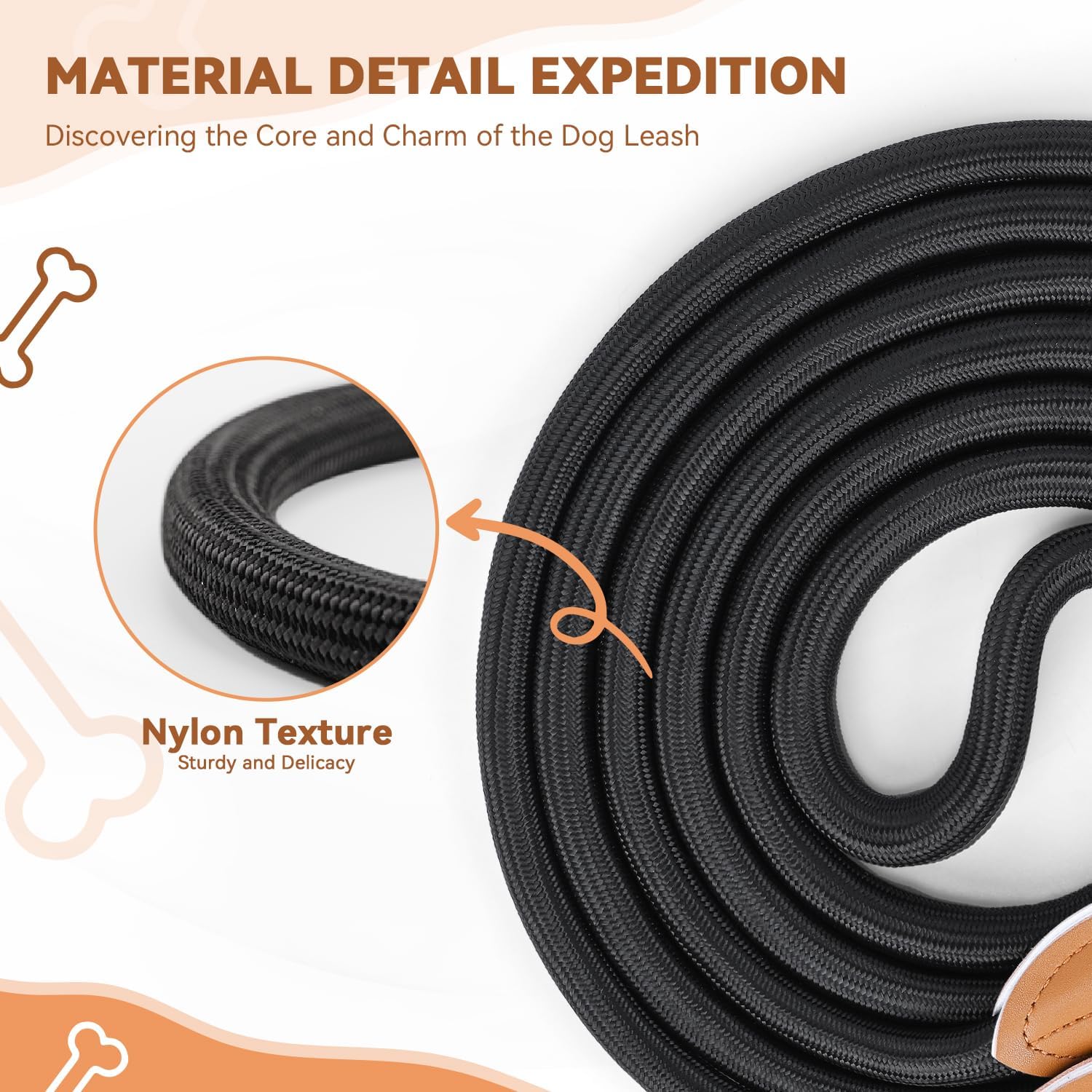 Detalle 2 de PETCOOZ Training Lead for Dogs: 3M Double Ended, Adjustable & Hands-Free for Medium–Large Dogs