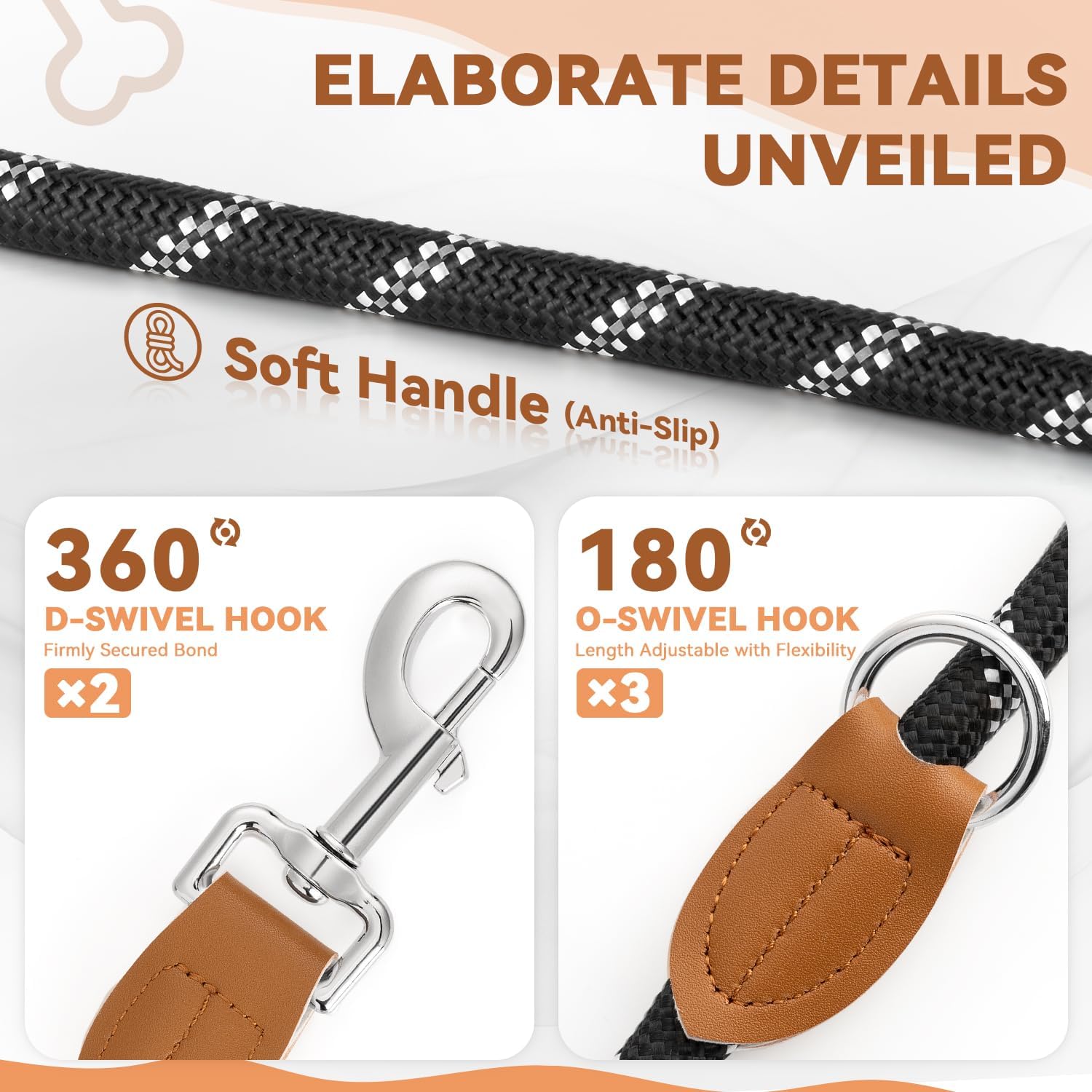 Thumbnail 4 de PETCOOZ Hundeleine 3 m verstellbar 🐕