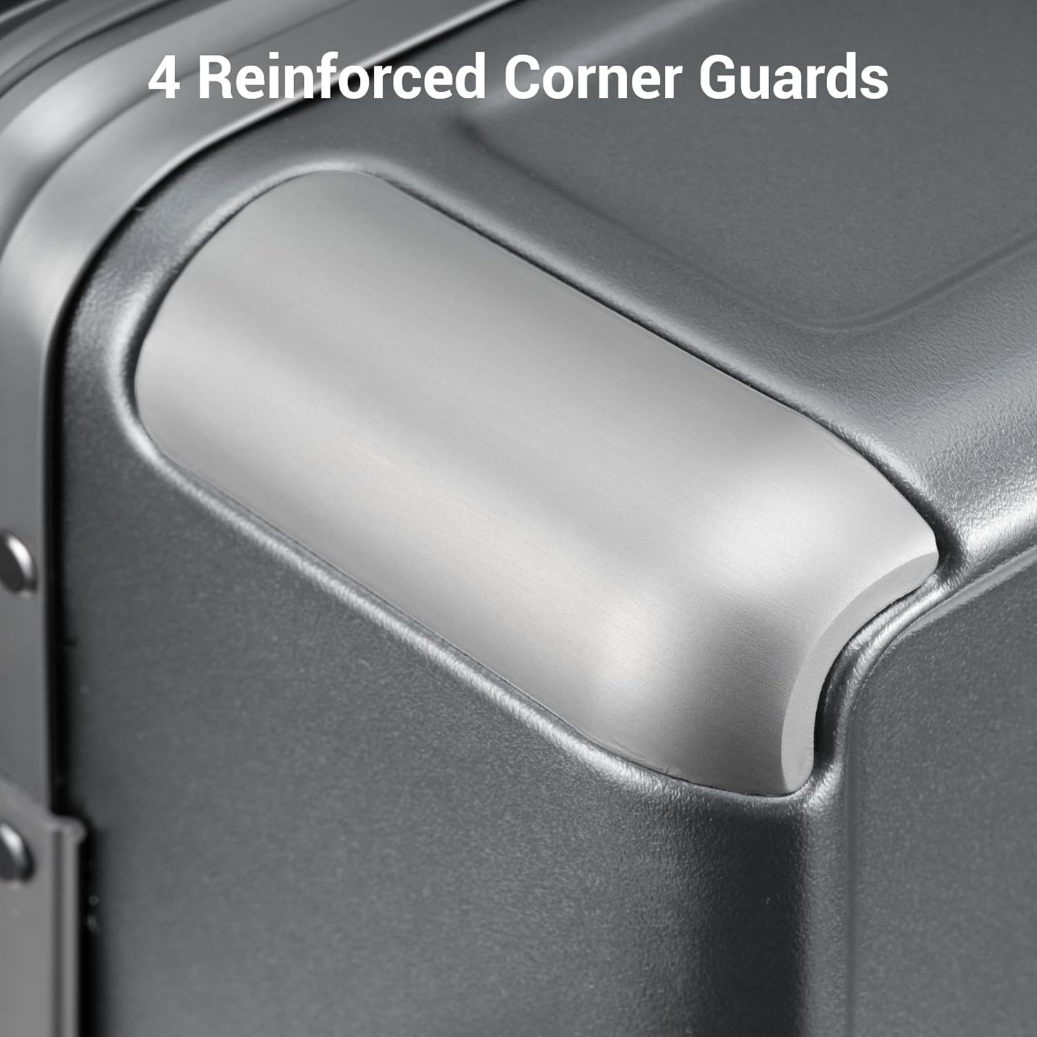 Detalle 2 de LEVEL8 Zipperless 20-Inch Aluminum Frame Carry-On Luggage (Grey)