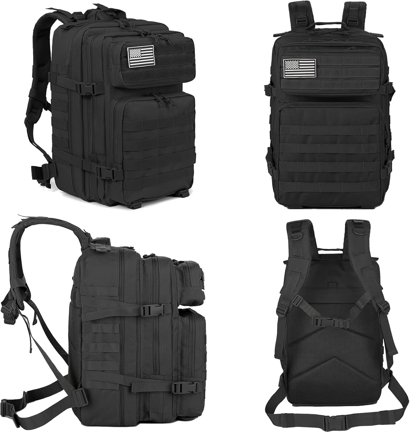 Detalle 2 de QT&QY 45L Military Tactical Backpack Review