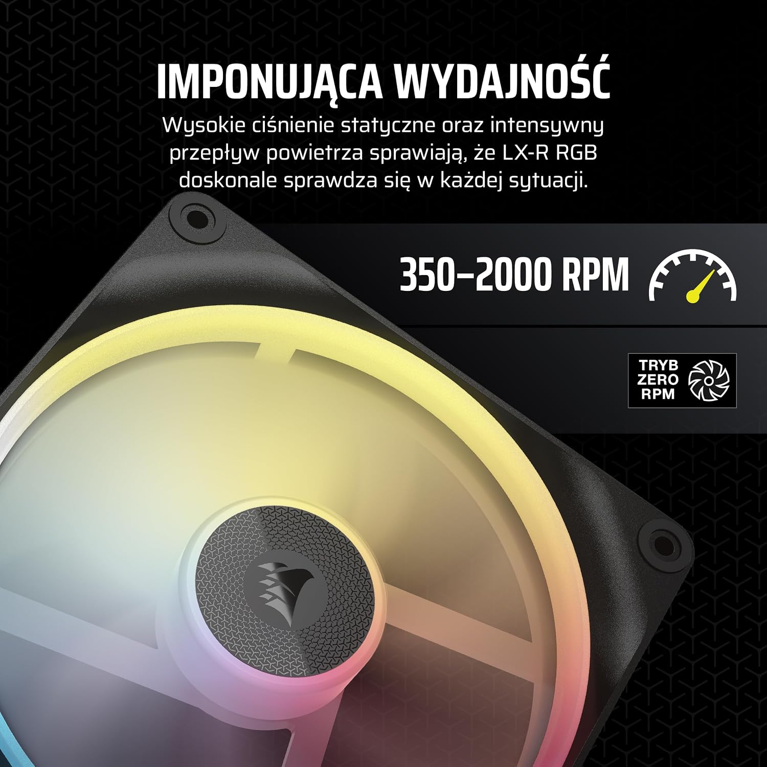 Thumbnail 5 de CORSAIR iCUE LINK LX140-R RGB – zestaw 2 wentylatorów 140 mm PWM