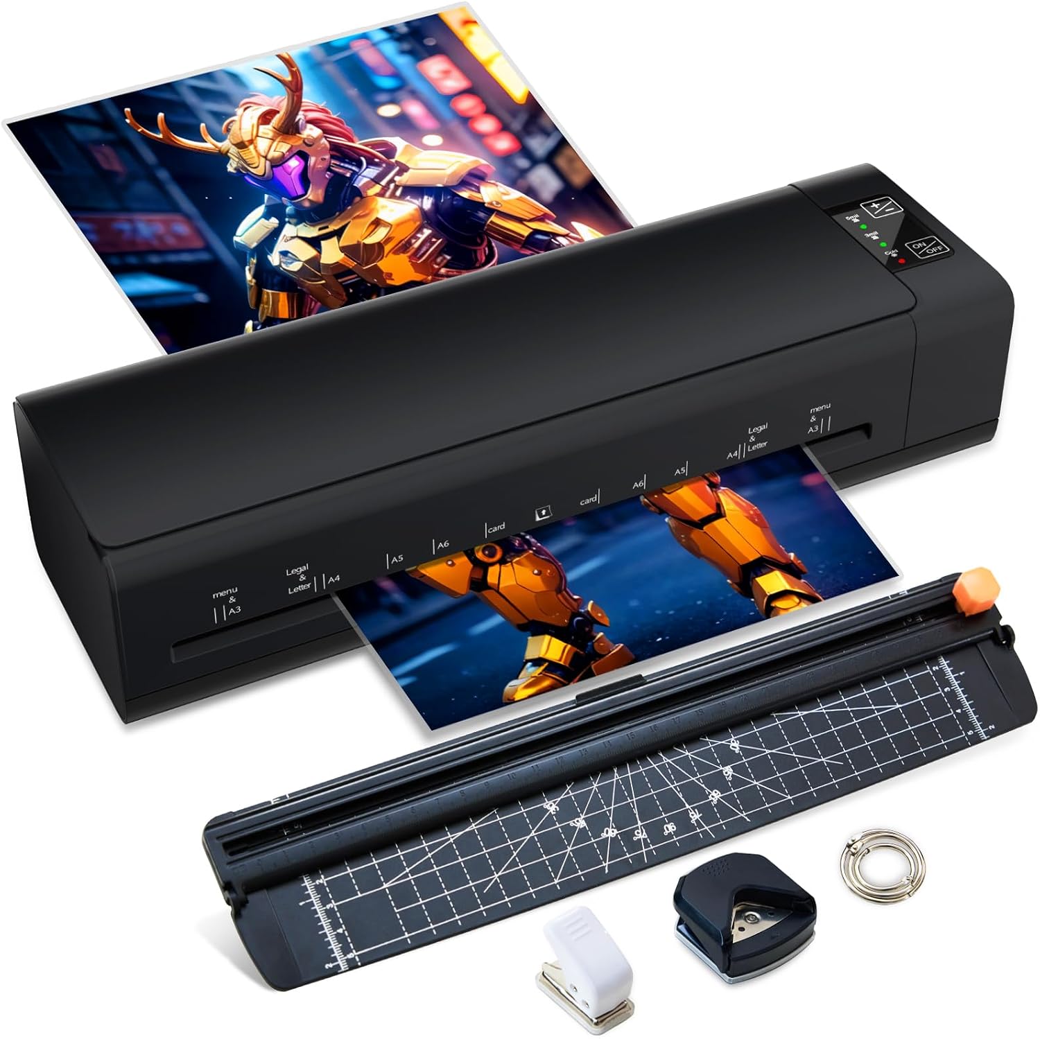 Detalle de Chilino 13-Inch Laminator Machine, Hot & Cold, 60-Second Warm-Up