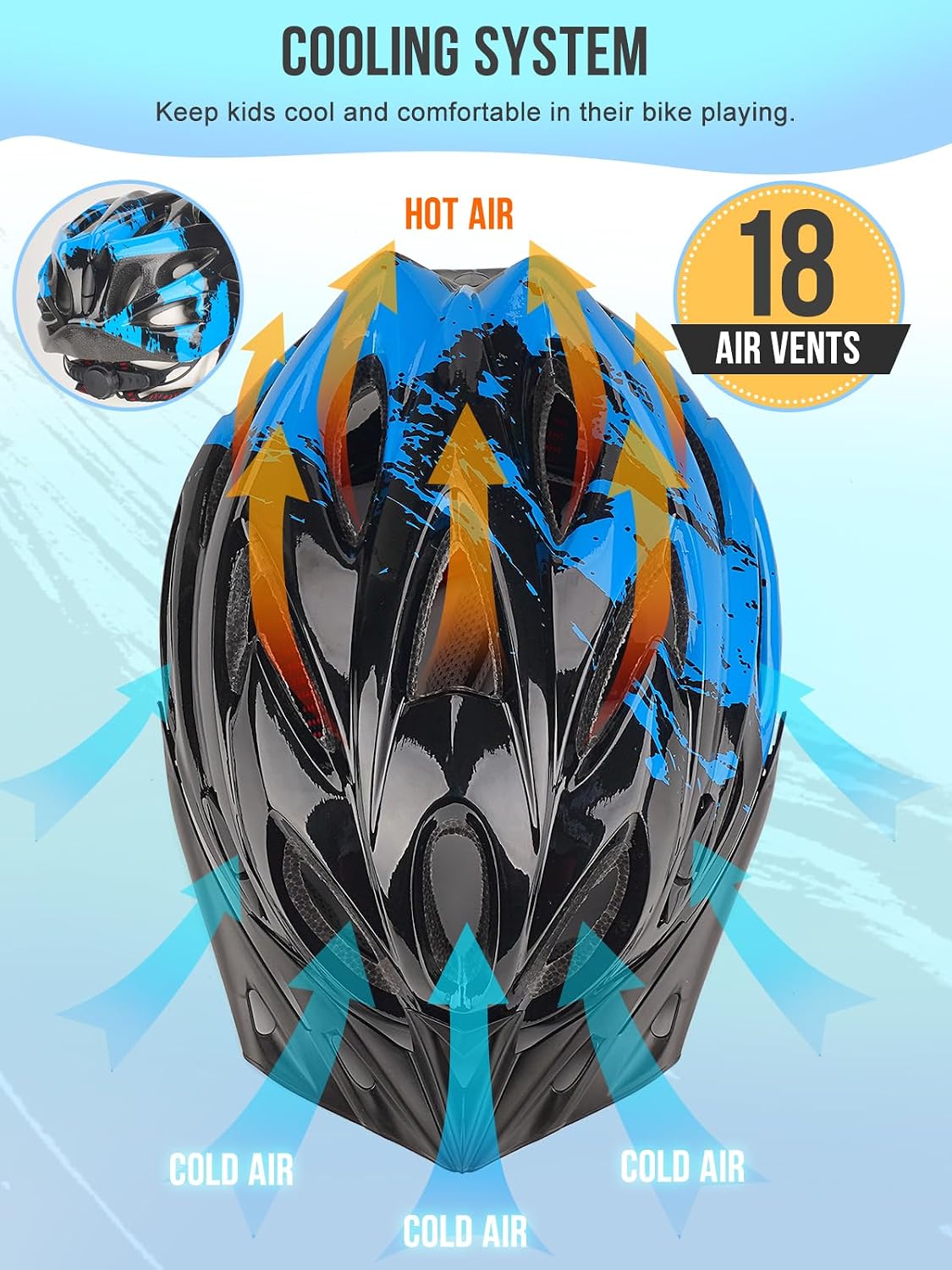 Detalle 2 de Kids Bike Helmet 50–59 cm adjustable cycling helmet