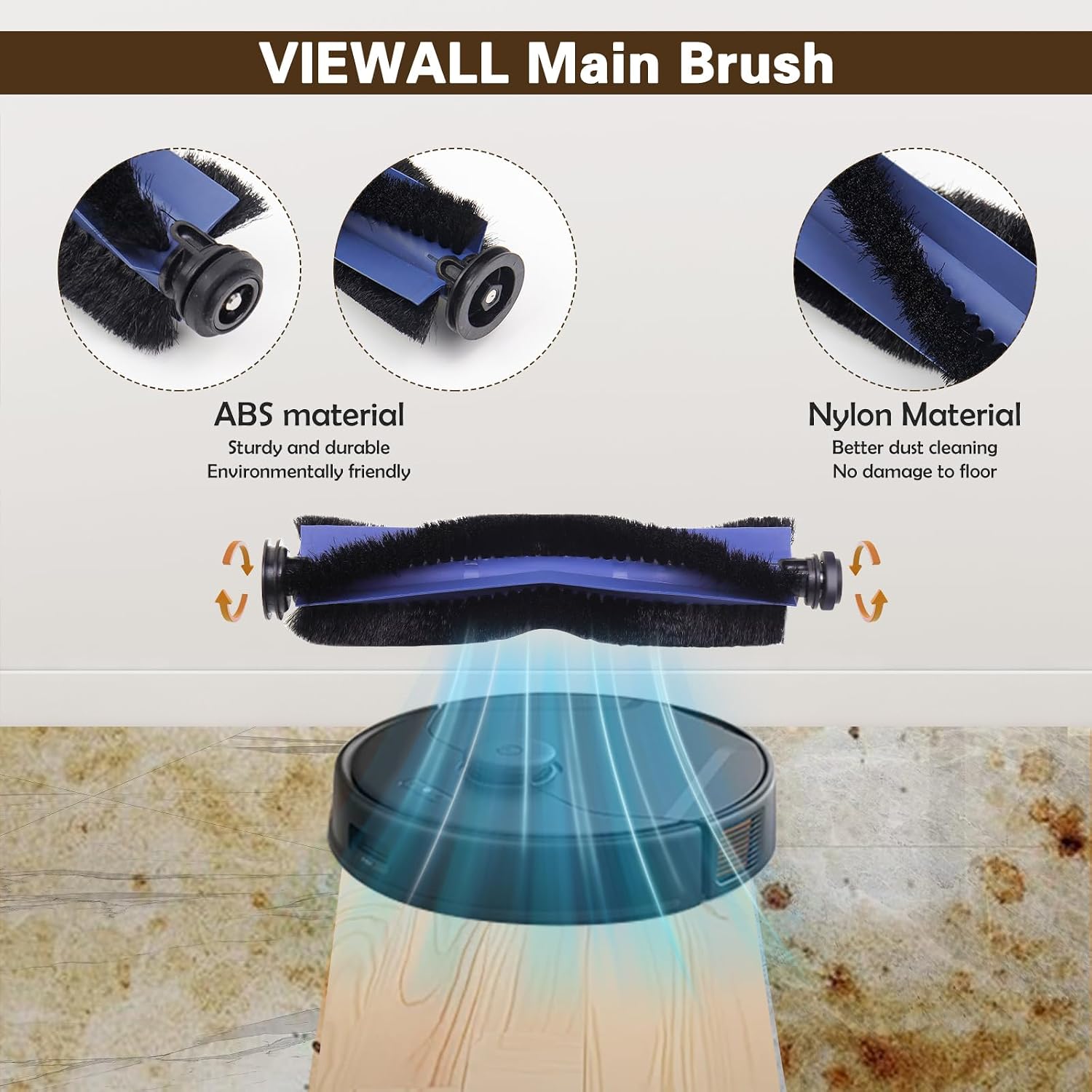 Detalle de VIEWALL 19-Piece X10 Accessories Kit Replacement for Eufy X10 Pro Omni Robot Vacuum