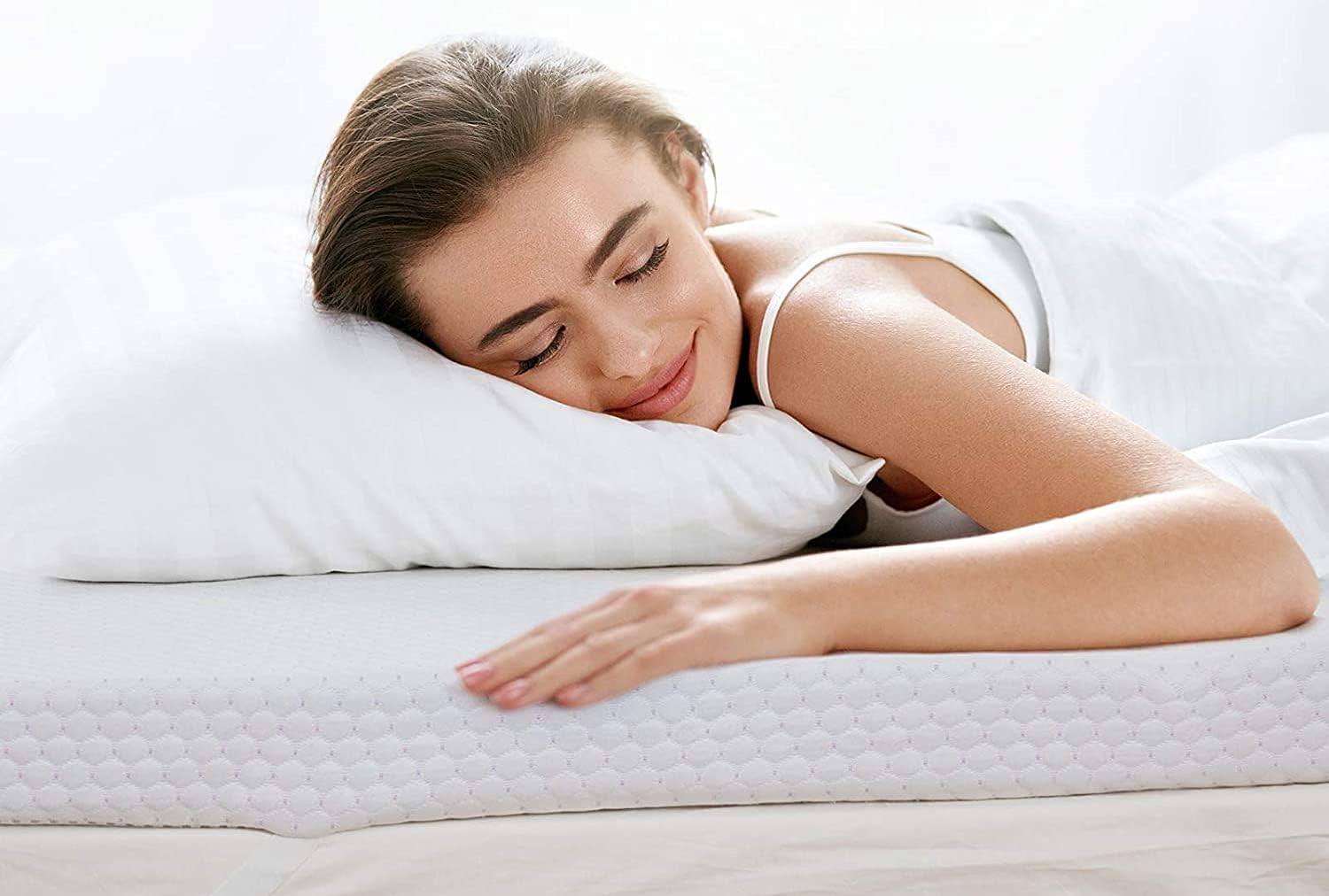 Thumbnail 3 de Copri-materasso in memory foam Nucleo 100% viscoelastico 135x200 (spessore 8) con trattamento Sanitized