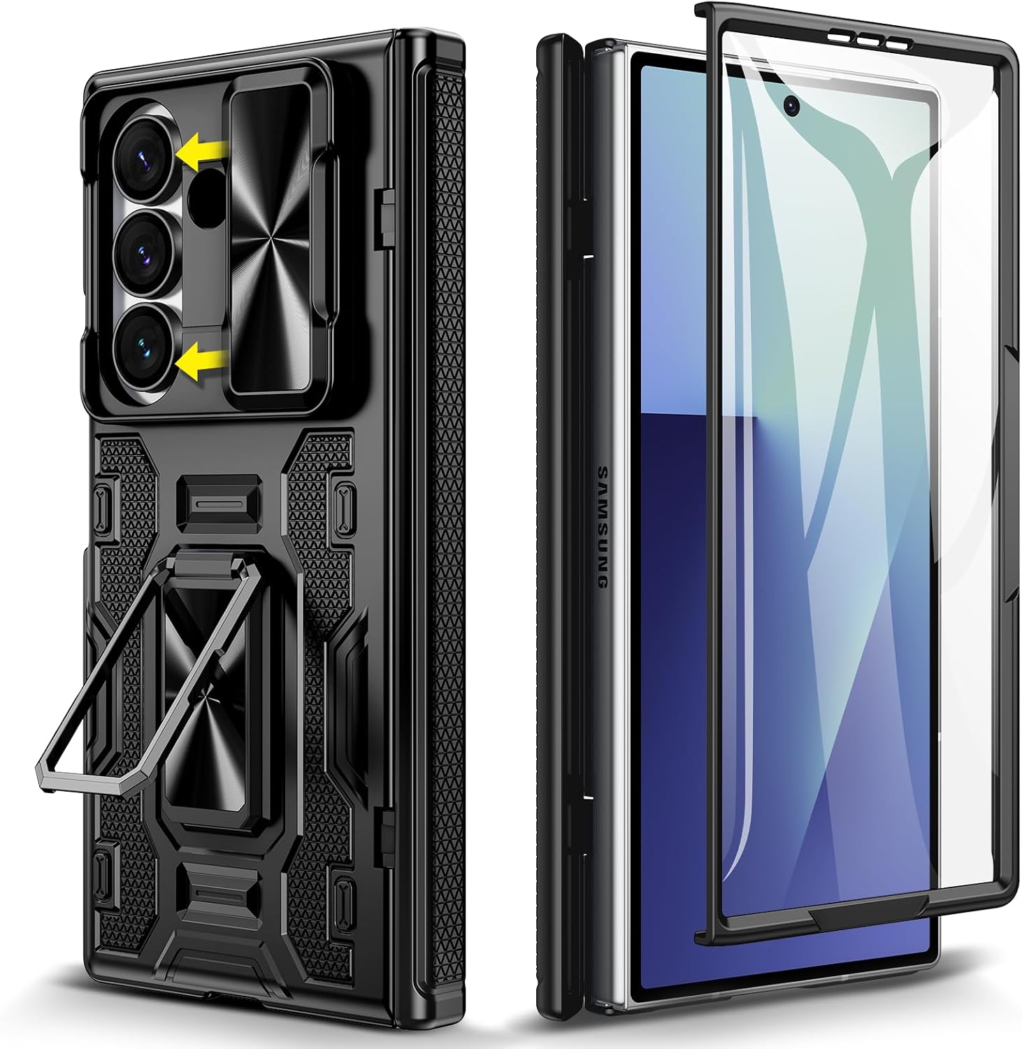 Detalle de Doeshine Samsung Galaxy Z Fold7 case with 360° ring 360°