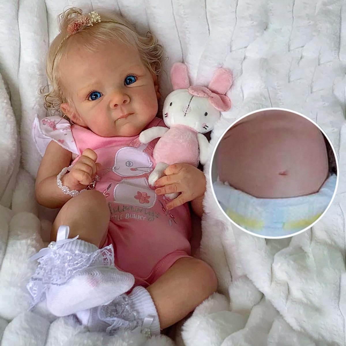 Thumbnail 2 de WEQNT Rbd-45cm realistische babypop van 48 cm met siliconenvinyl