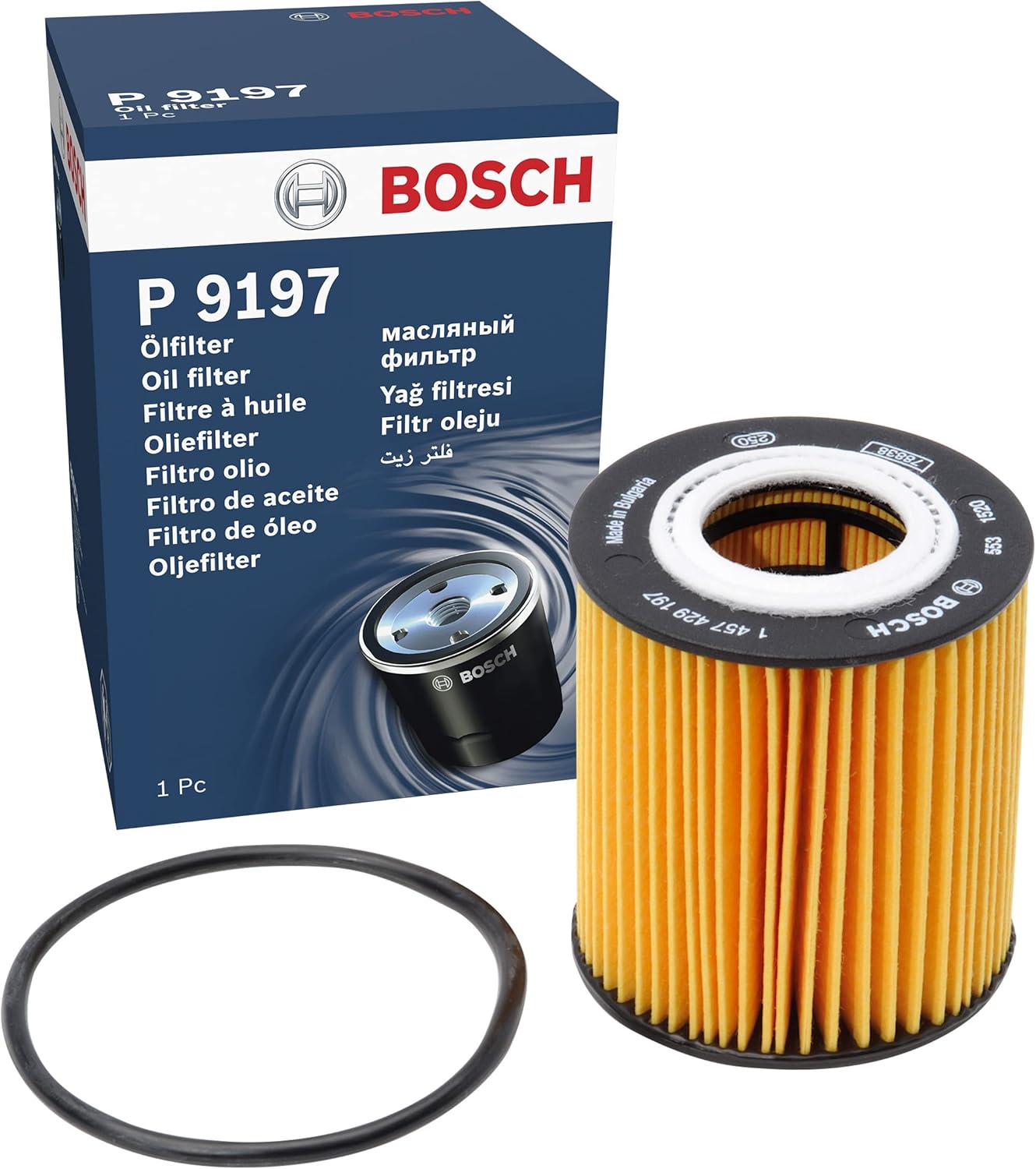 Detalle de Bosch P9197 Filtre à Huile Automobile – Cartouche filtre huile Bosch