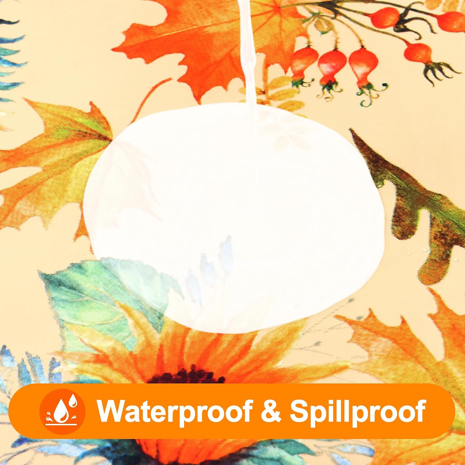 Detalle de Smiry Fitted Vinyl Tablecloth, 30" x 72