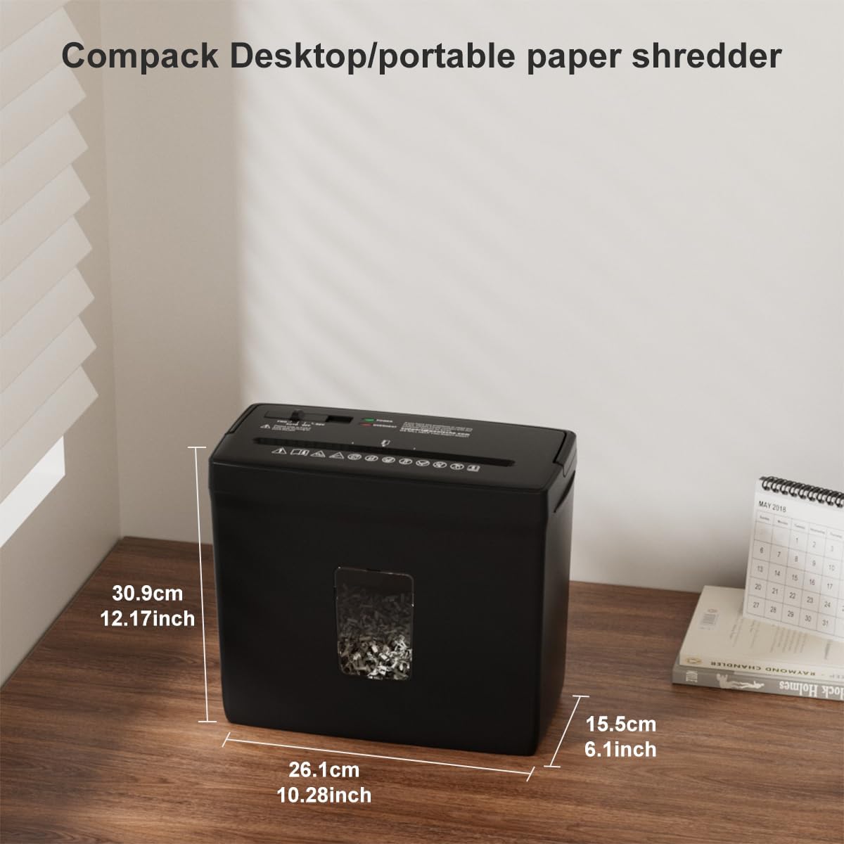 Thumbnail 6 de Woolsche P-4 5-Sheet Desktop Paper Shredder 🗑️
