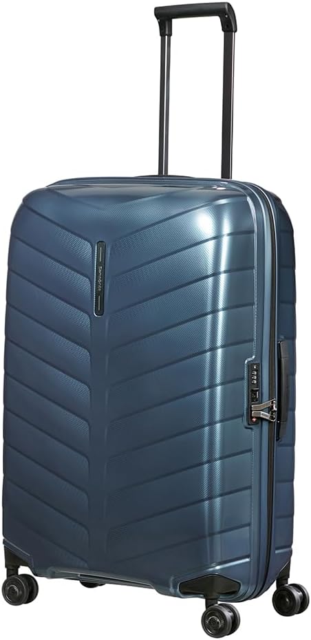 Detalle de Samsonite Attrix Spinner L 75 cm – Valigia Blu (97 L) in Roxkin, robusta e pratica