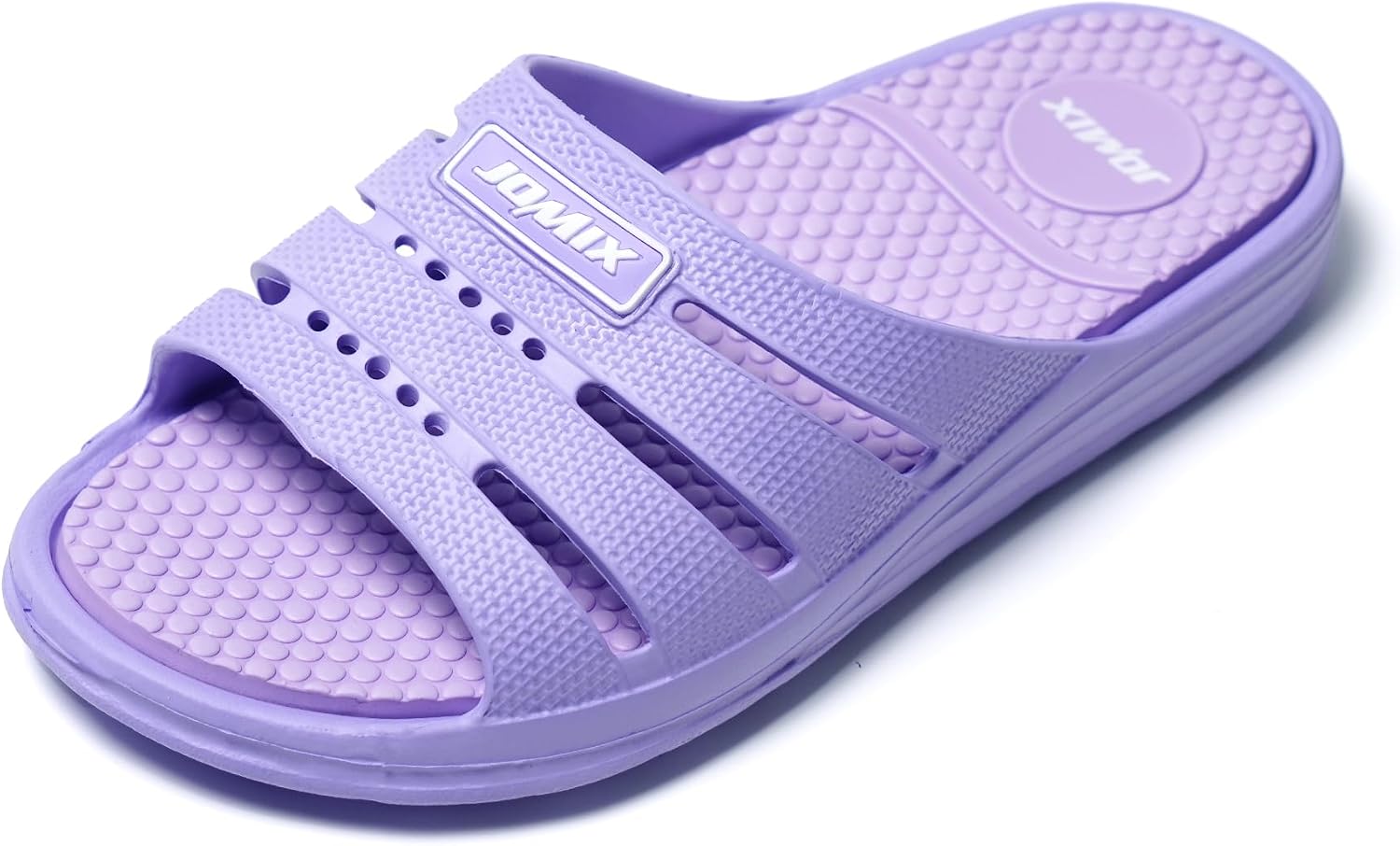 Detalle de JOMIX damessandalen: platte teenslippers met EVA-zool voor strand en zwembad
