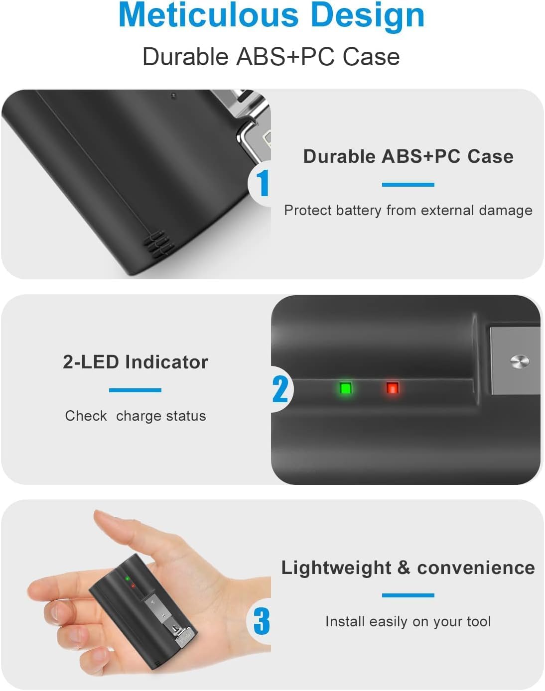 Thumbnail 5 de Amityke Replacement Batteries 6040mAh