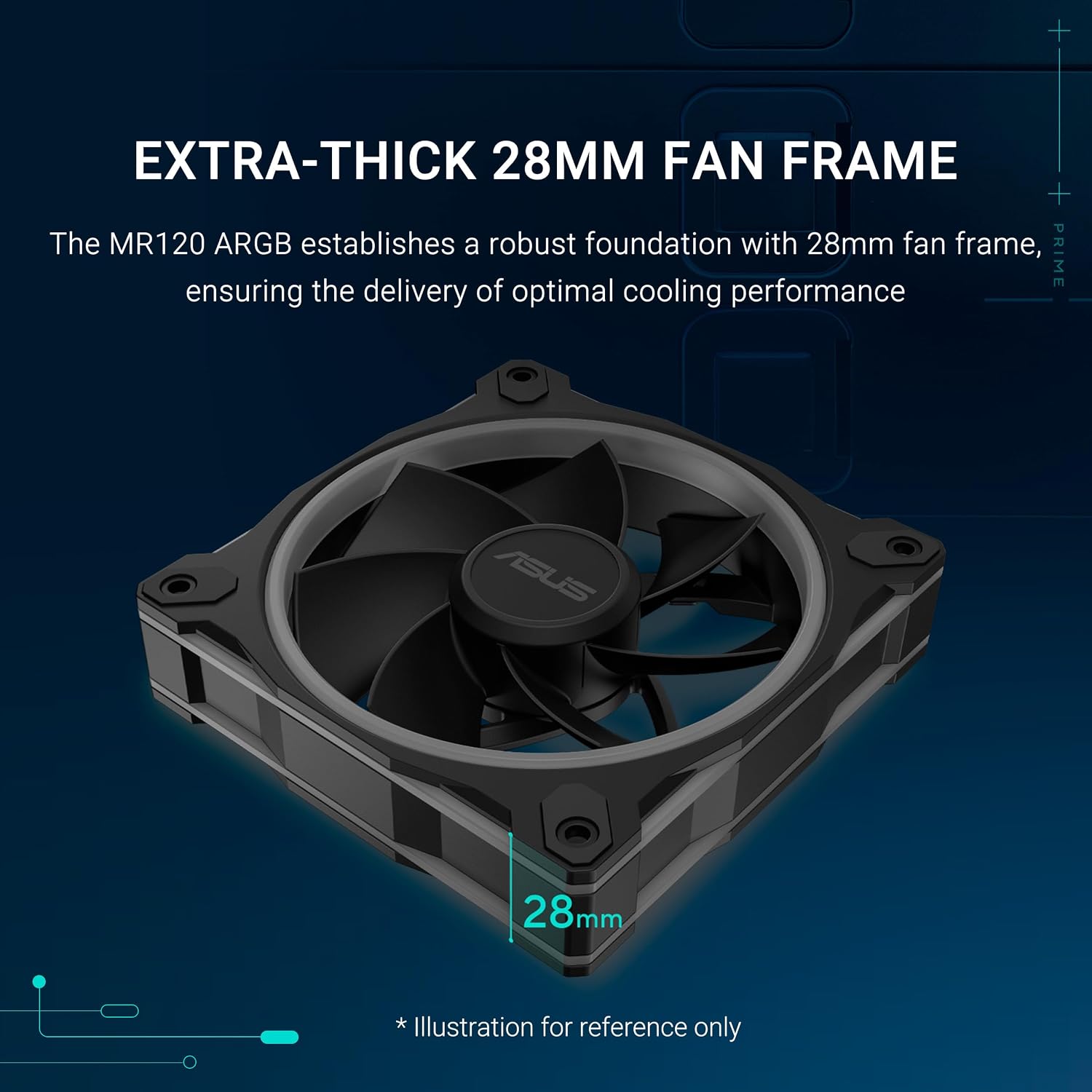 Thumbnail 1 de ASUS cooling fan, 28 mm frame