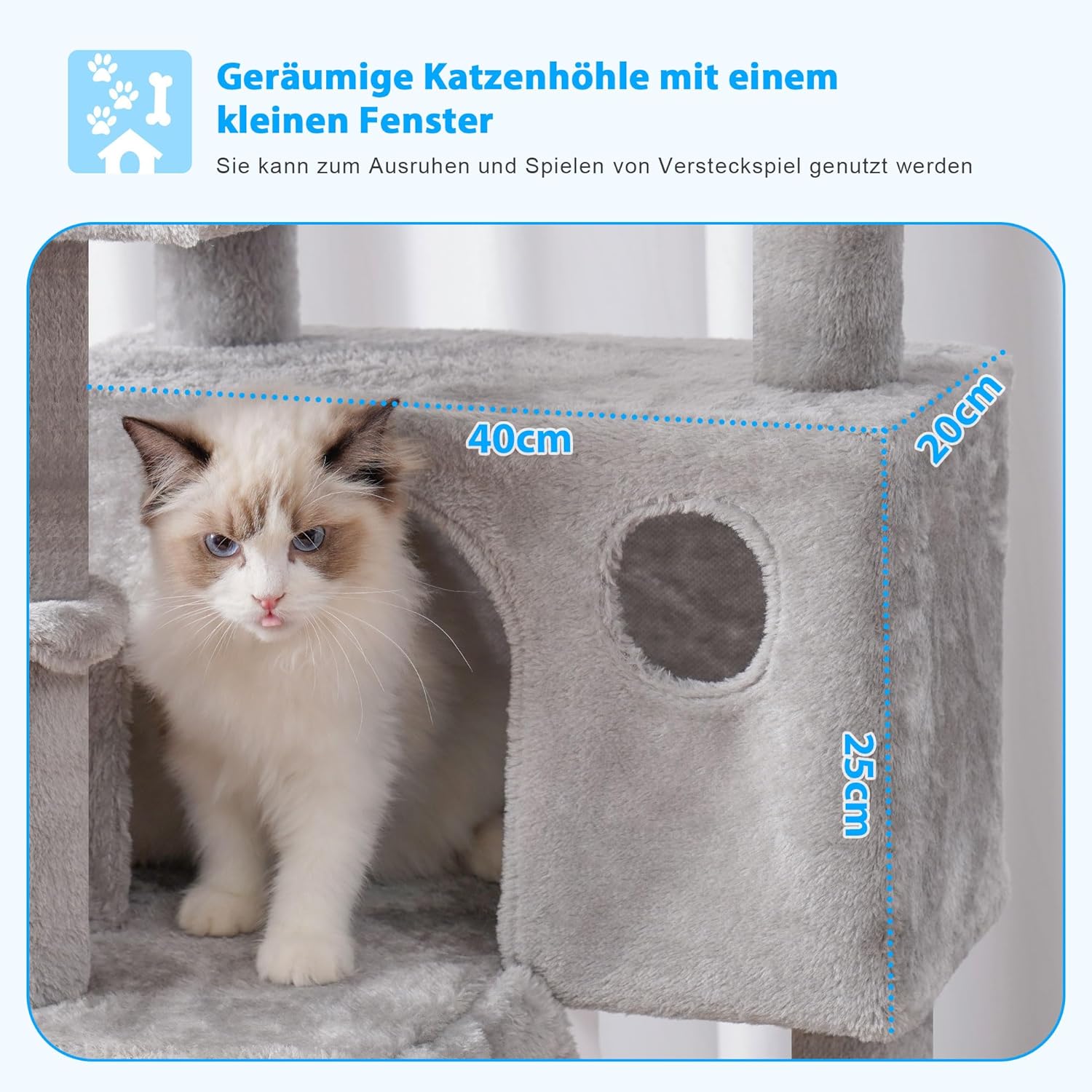 Thumbnail 4 de Hey-Brother MPJ019-SW 135 cm Kratzbaum