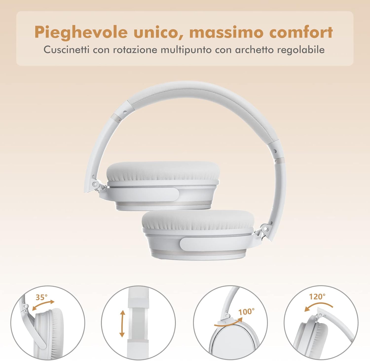 Thumbnail 6 de Srhythm NC25 cuffie ANC over-ear, 50 ore di autonomia