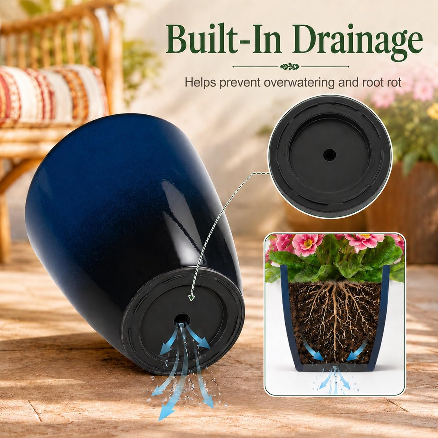 Thumbnail 5 de Neoaider Plastic Planter Set of 3