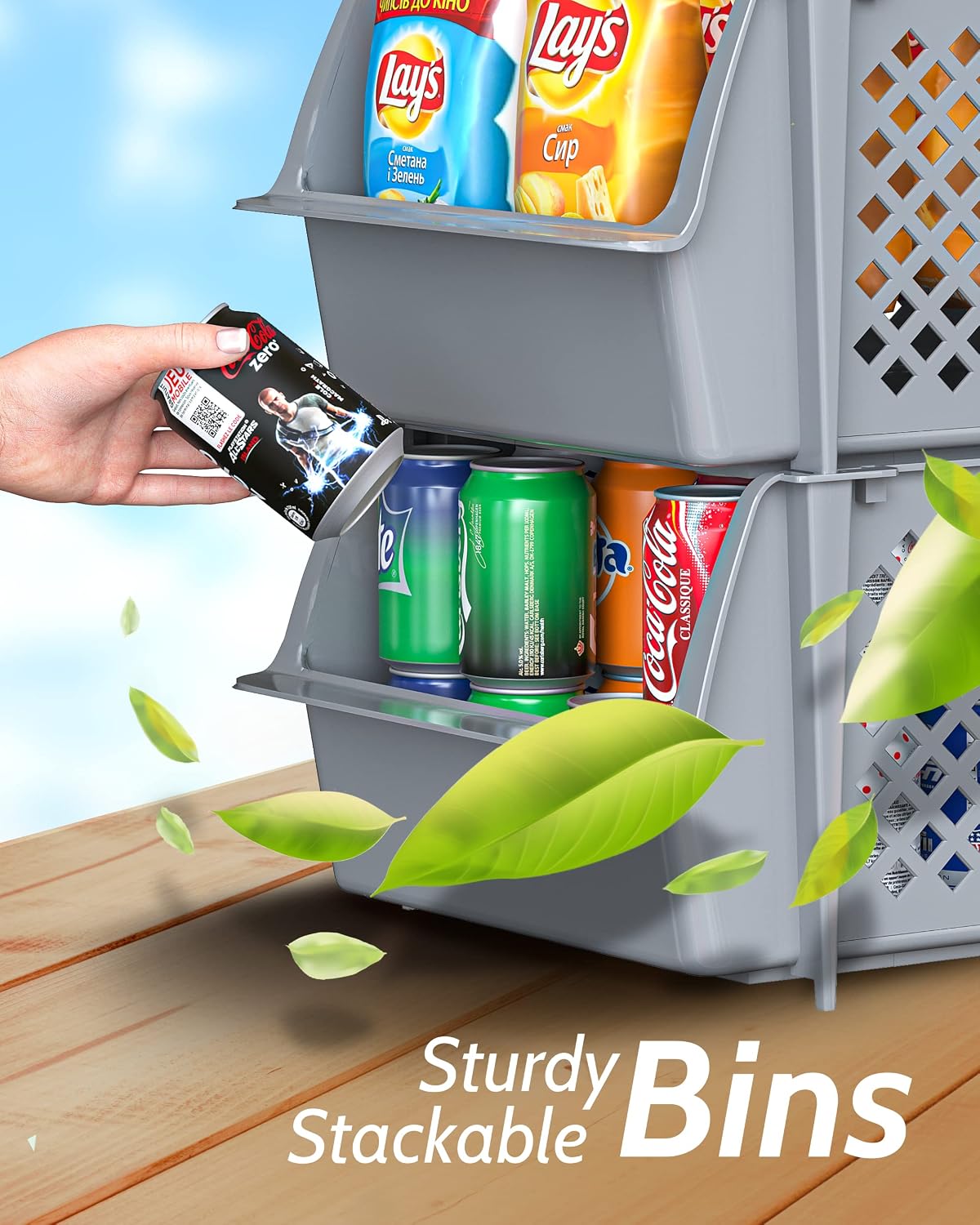 Thumbnail 5 de TidyFriend 4 Pack Stackable Storage Bins Open Front