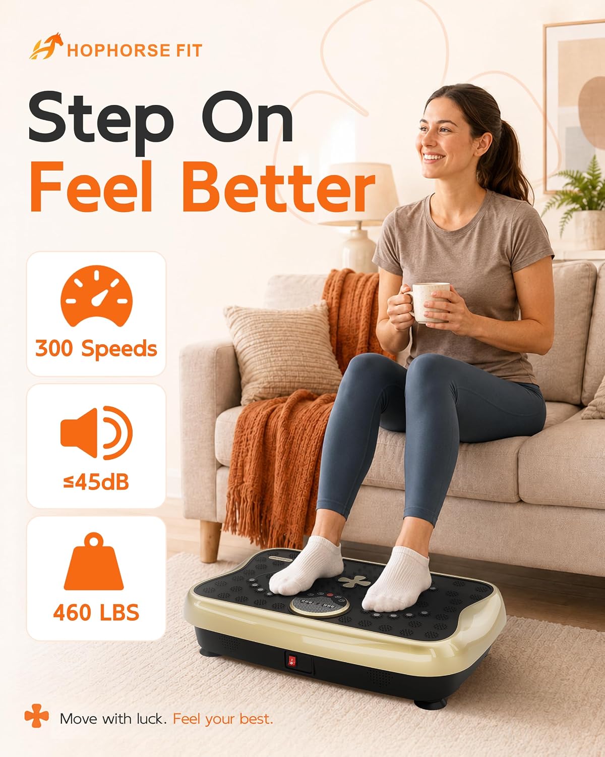 Thumbnail 1 de Vibration Plate Exercise Machine for Full-Body Workouts and Lymphatic Support