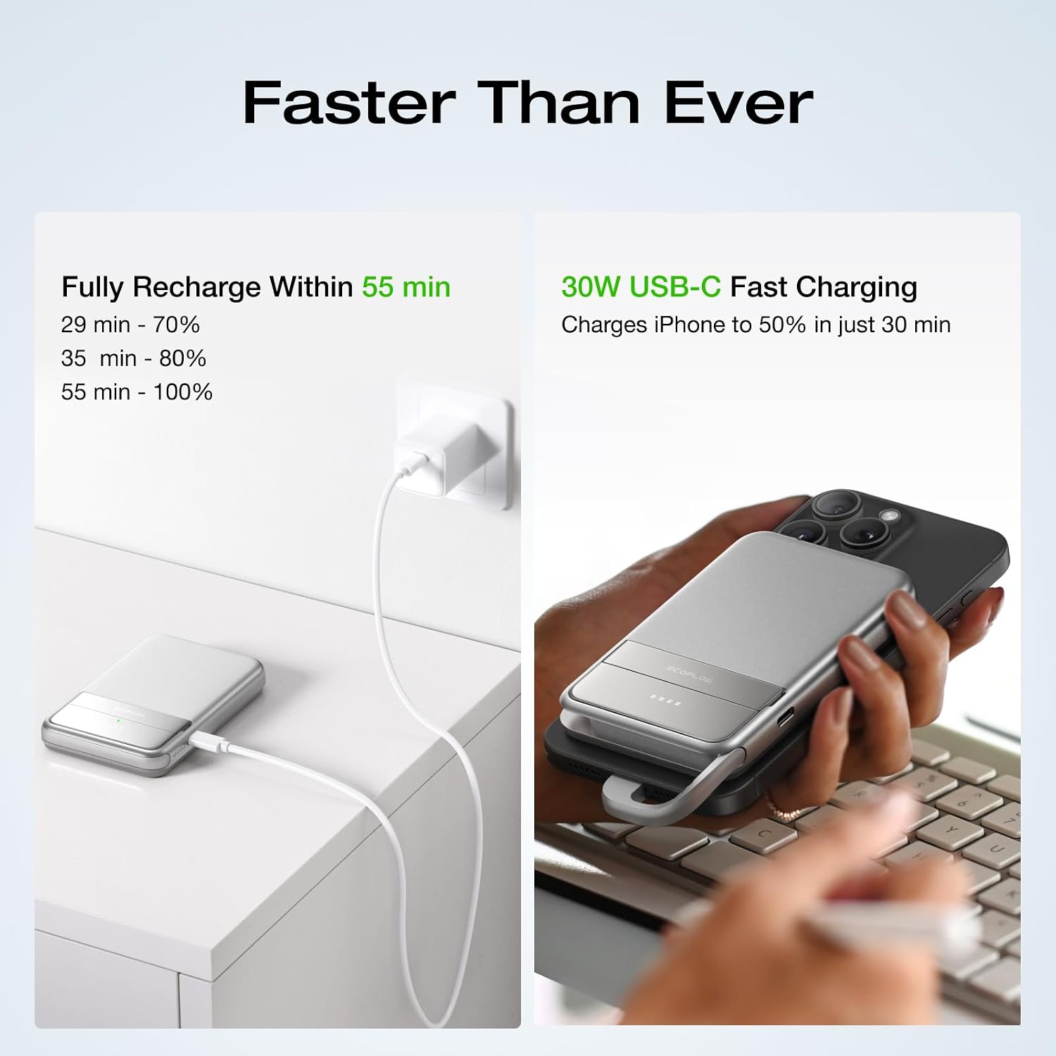 Detalle 2 de EF ECOFLOW Rapid Power Bank Wireless EFPB503-5K, 5000mAh Qi2 Charger