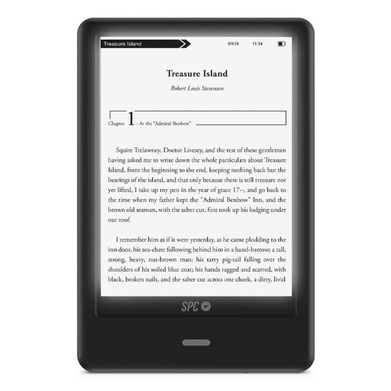 Detalle de SPC Dickens Light Pro 6": lector electrónico con lectura cómoda y USB-C
