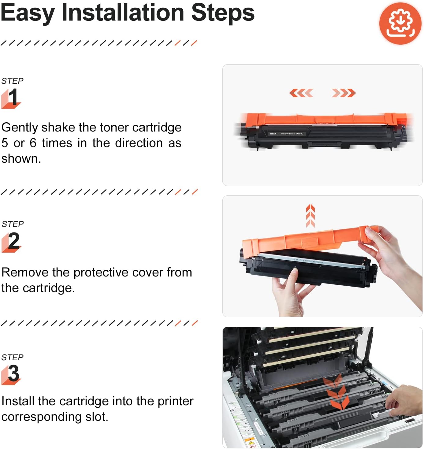 Thumbnail 4 de TN241 TN245 Toner Cartridges 4-Pack for Brother