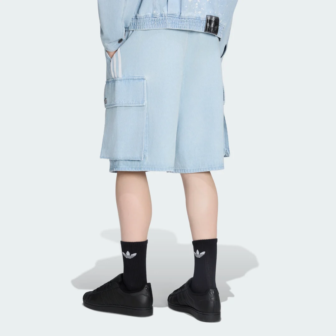 Detalle de Pantalón corto denim cargo Adidas Adilenium Temporada 5 – azul
