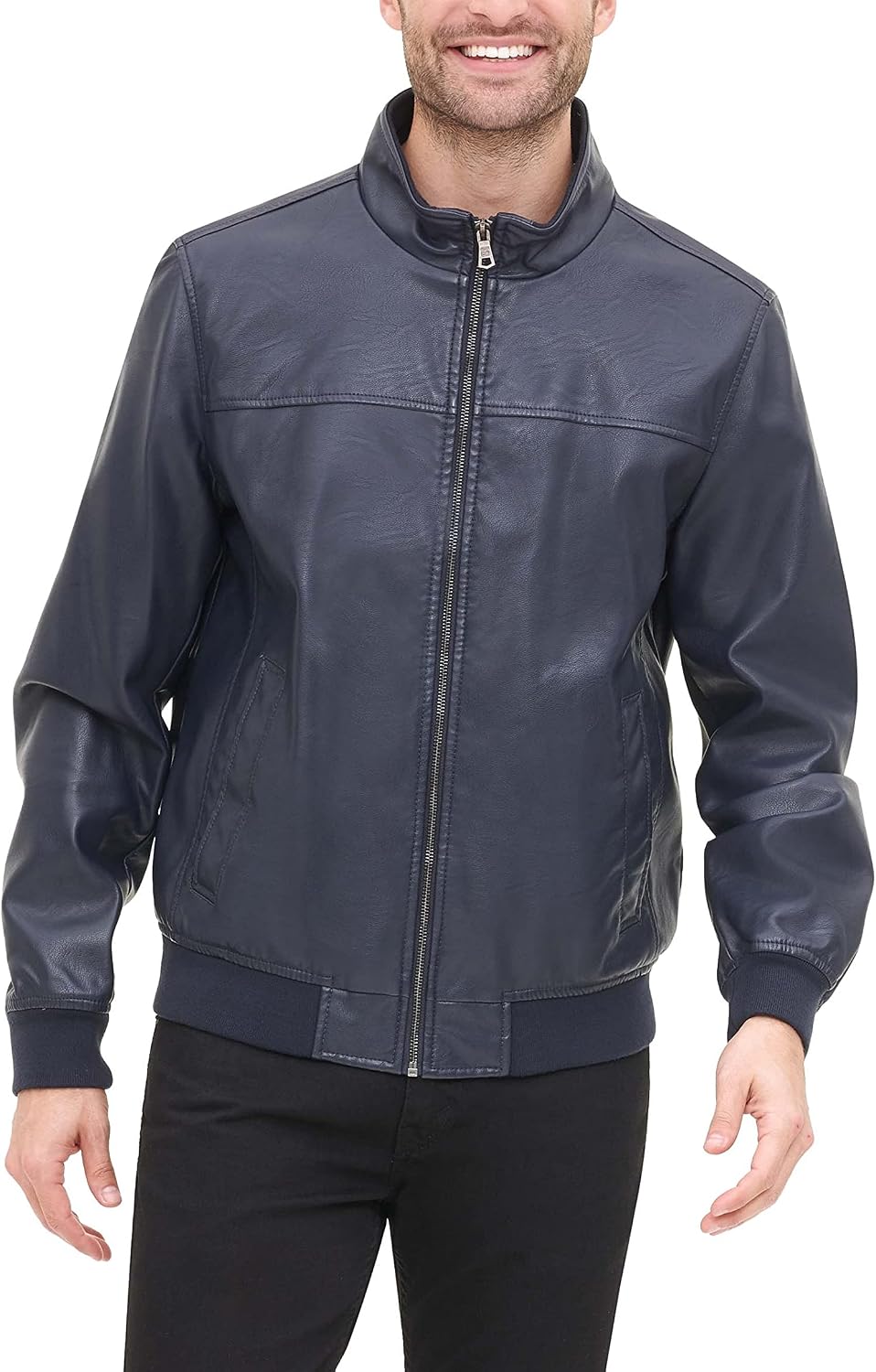 Detalle de Tommy Hilfiger bomber jacket, faux leather