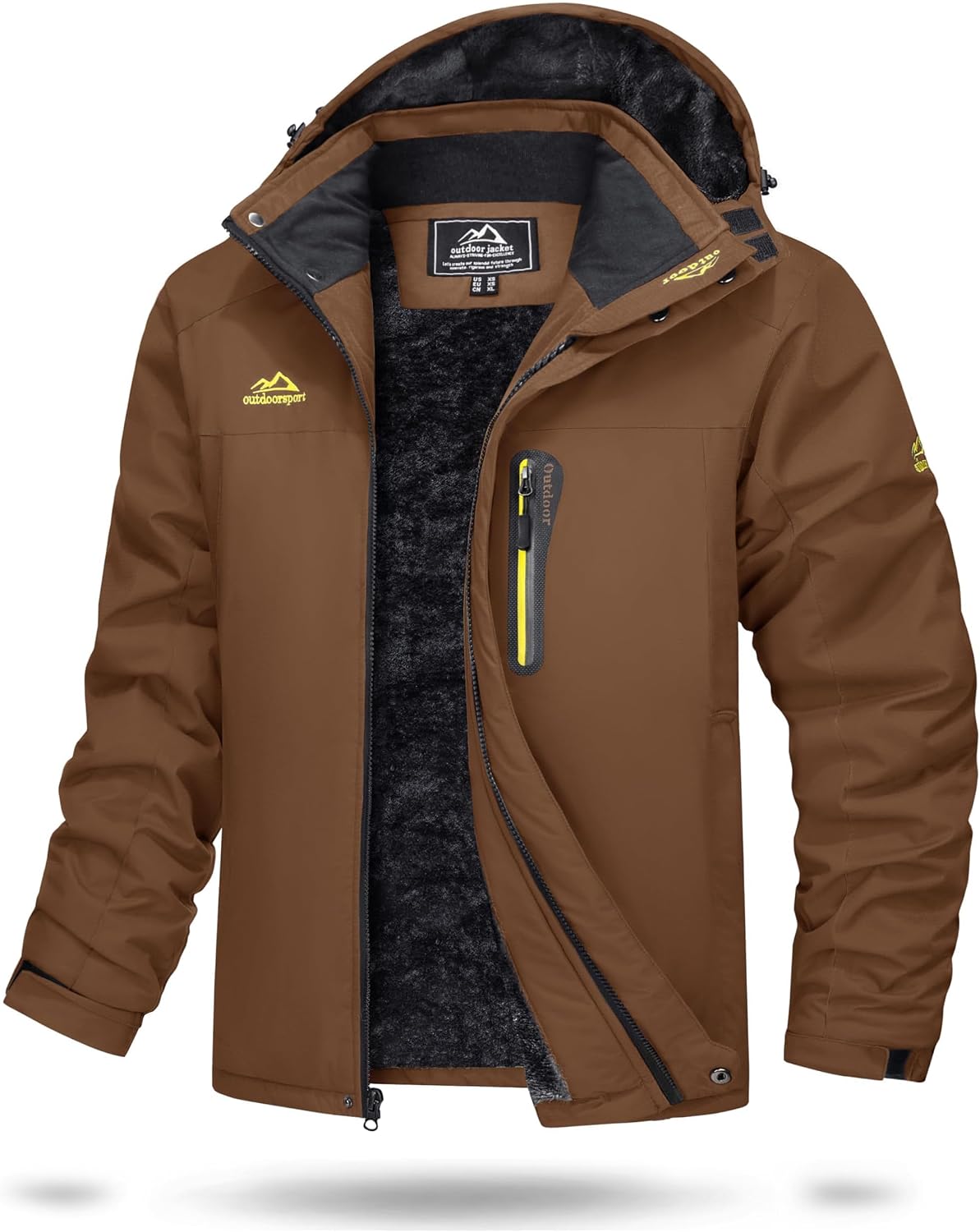 Thumbnail 4 de TACVASEN Herren Skijacke Gefüttert Winterjacke mit abnehmbarer Kapuze
