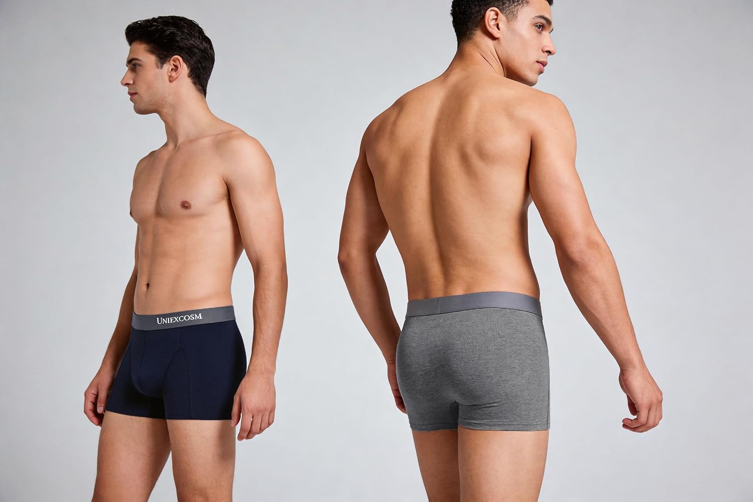 Thumbnail 6 de Uniexcosm Caleçon Homme en Coton (3er - 4er Pack) – sous-vêtement masculin de qualité, coupe classique ajustée sans couture