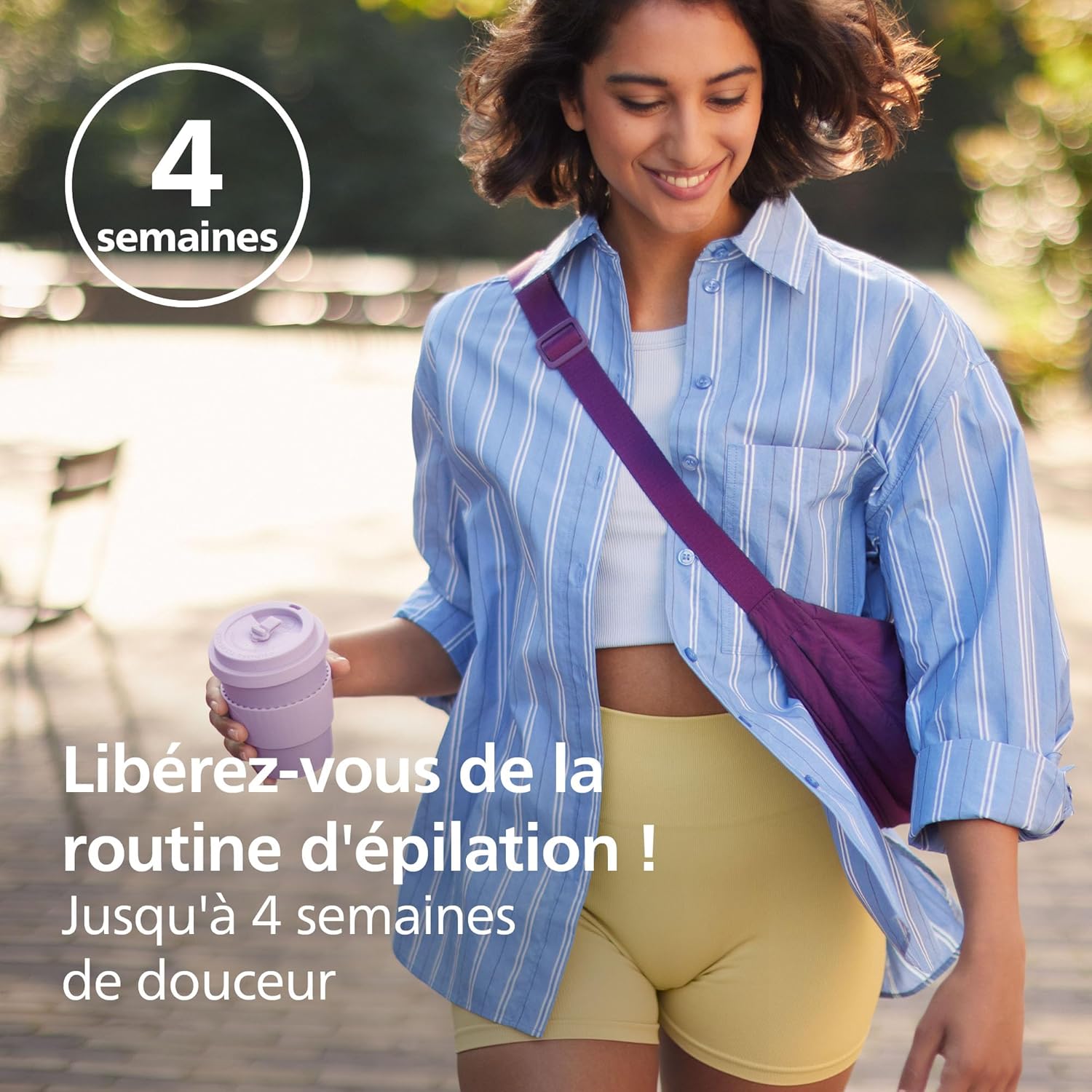 Detalle de Philips épilateur série 4000 BRE257/00 – 3-en-1 filaire pour corps et maillot