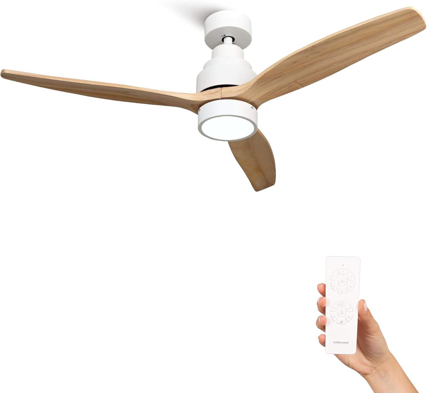 Detalle de Mellerware Brizy Bright - Ventilador de Techo con Control 🌬