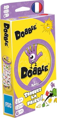 Detalle de Dobble Classique – Jeu de Cartes pour Enfants dès 6 Ans (Édition Metal, 55 Cartes)