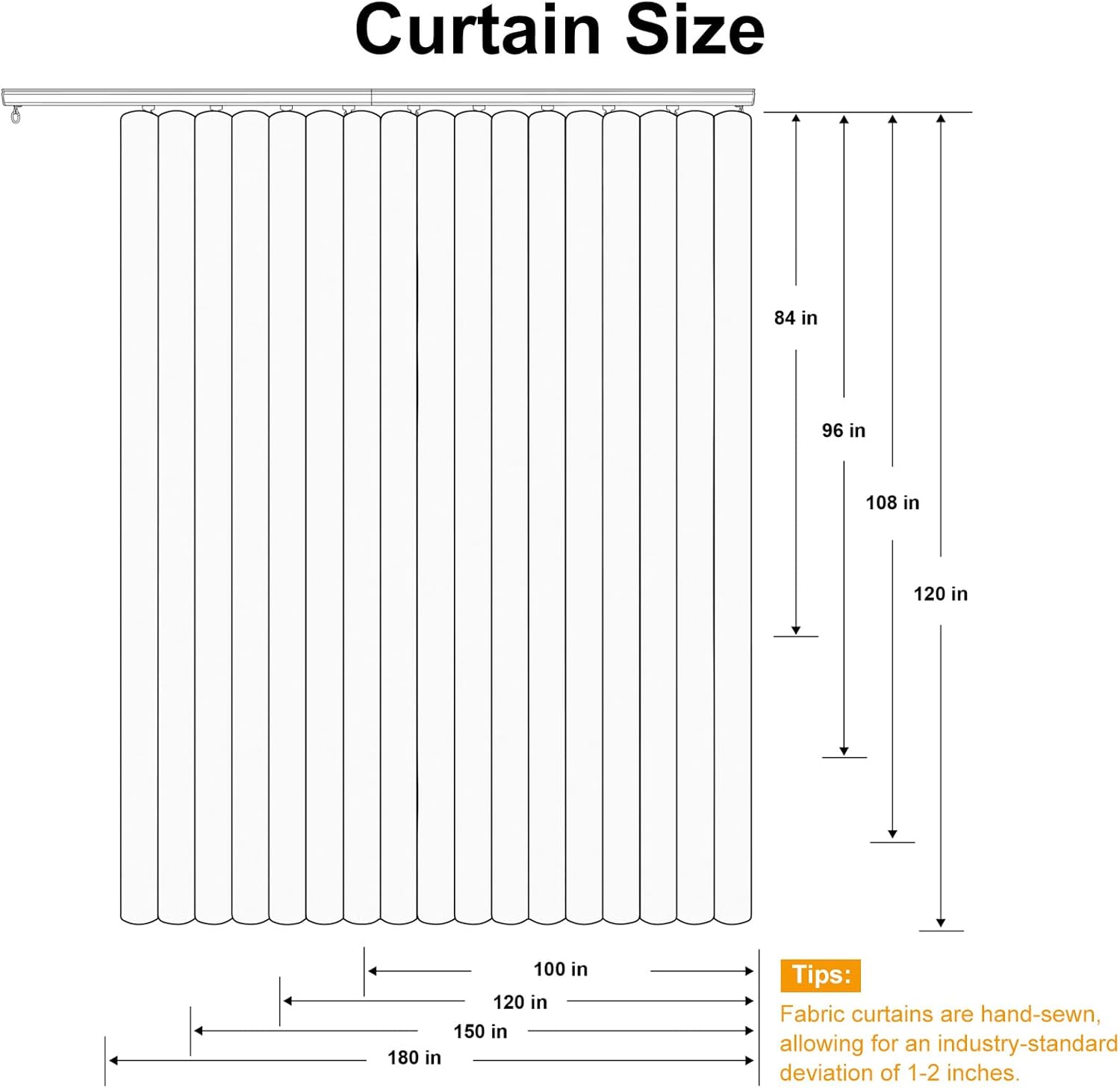 Thumbnail 6 de Hoeflife blackout room divider curtain, W180 x H84 Inch