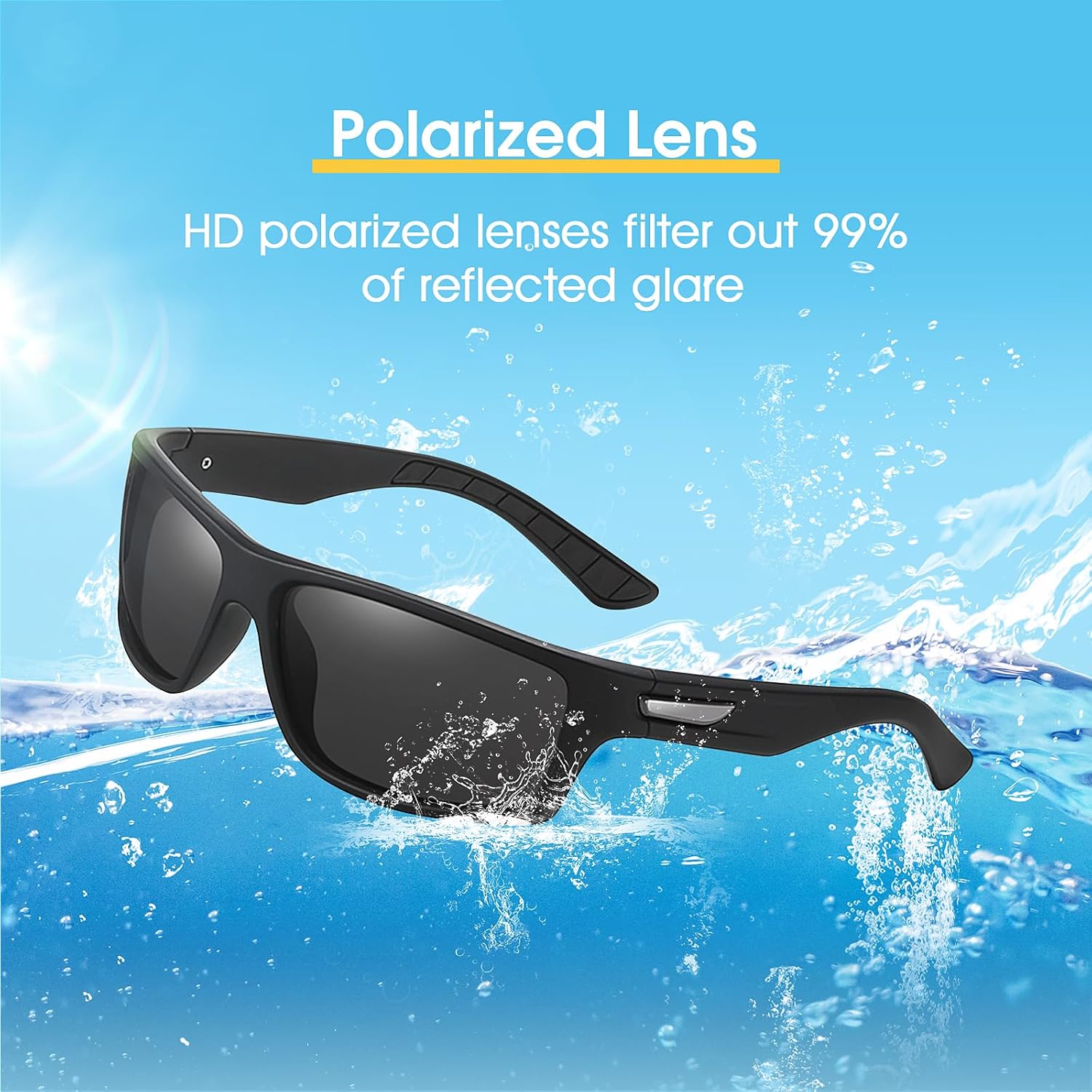 Thumbnail 2 de OJIRRU Lunettes de soleil homme polarisées sport UV400