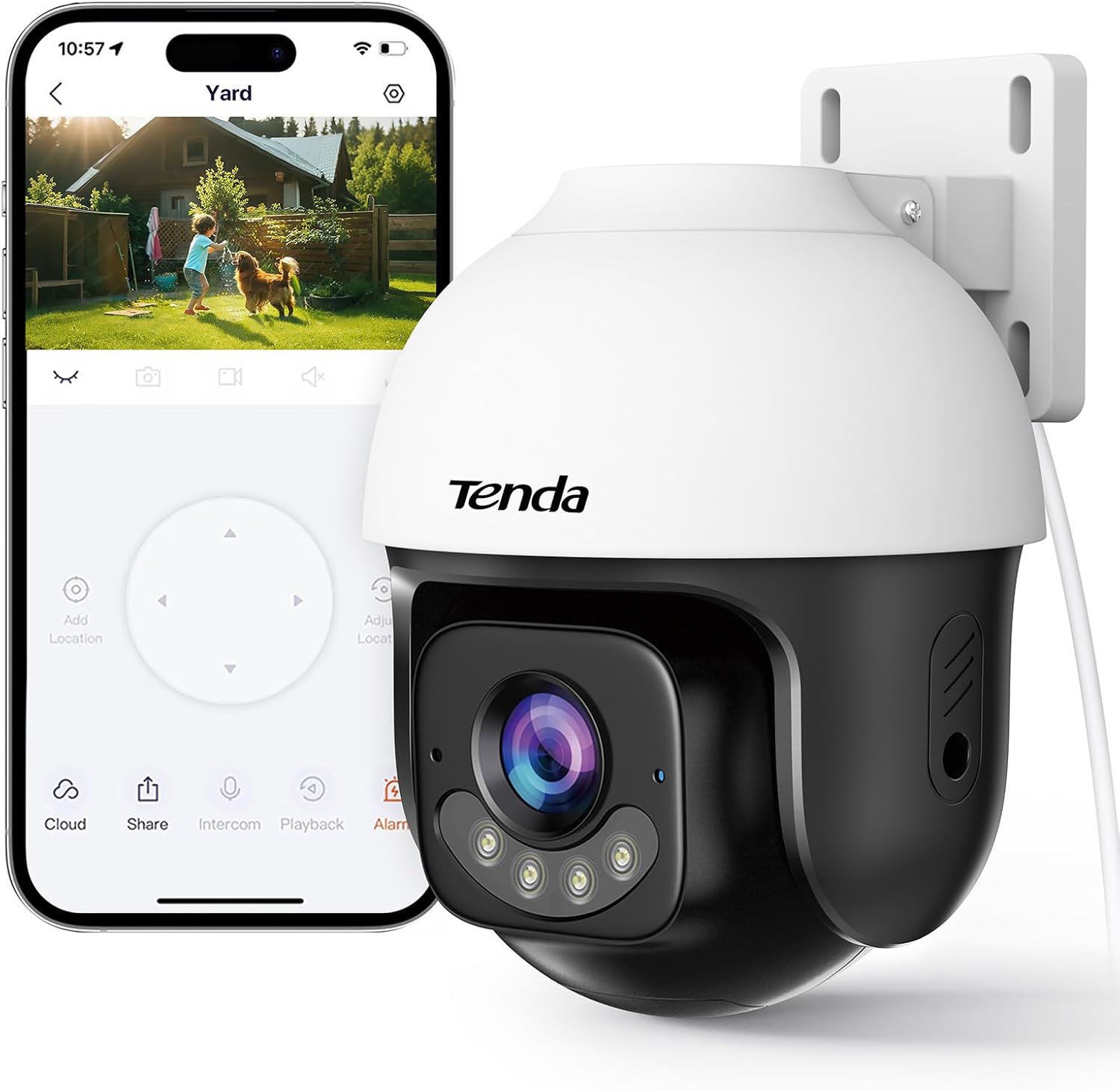 Detalle de Telecamera Wi‑Fi esterna 3K 5MP PTZ Tenda