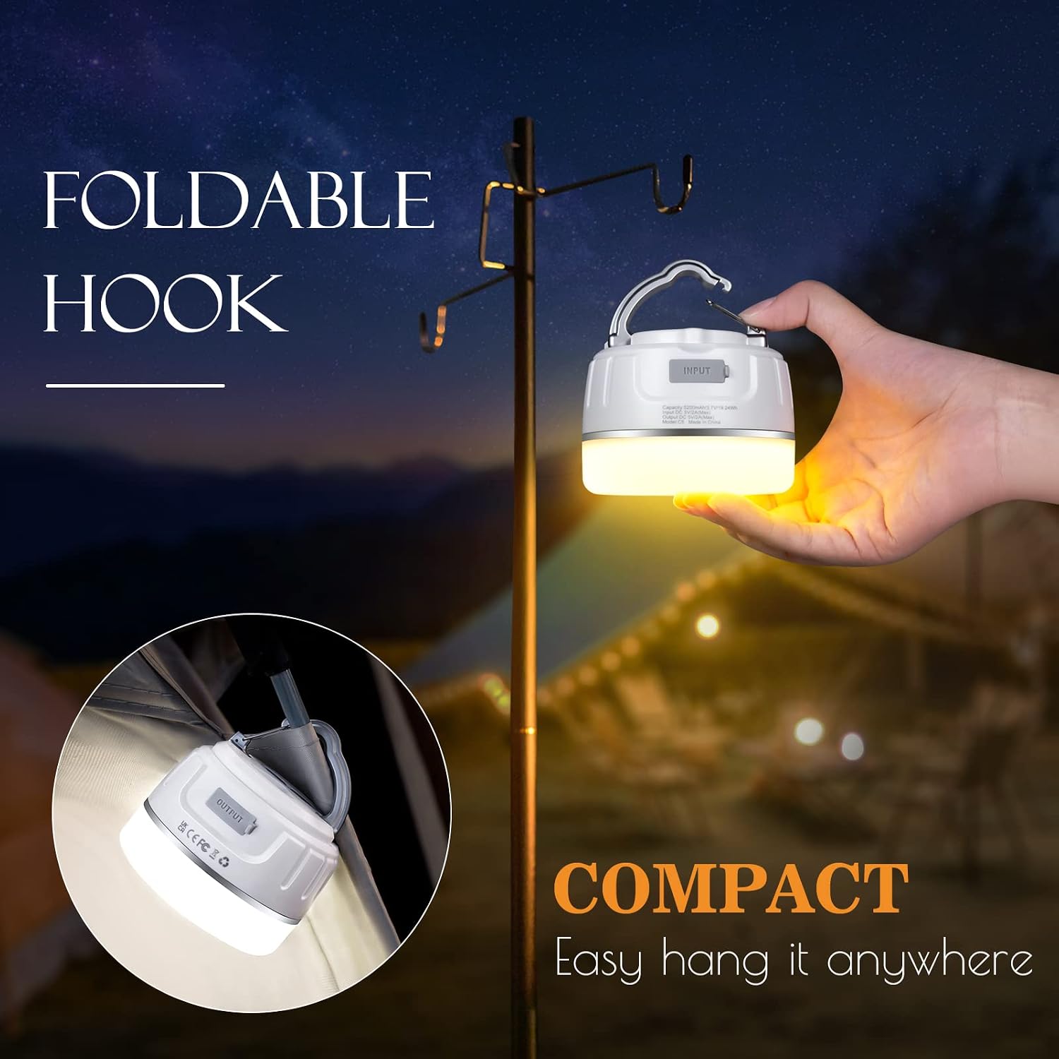 Thumbnail 6 de Lanktoo Rechargeable Camping Lantern with Remote Control