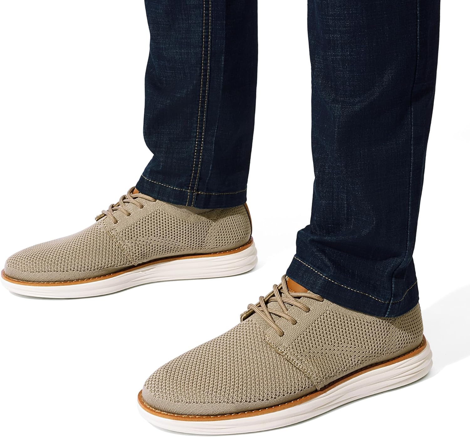 Thumbnail 1 de Bruno Marc KnitFlex Breeze Mesh Sneakers: Lightweight, Breathable Everyday Dress Shoes
