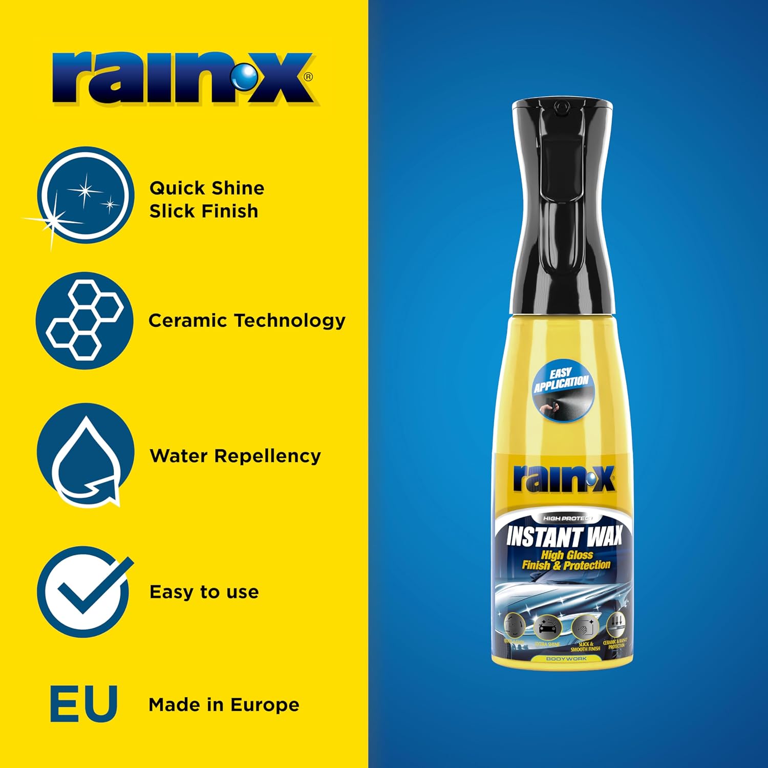 Detalle de Rain-X Instant Wax 600 ml ceramic protection