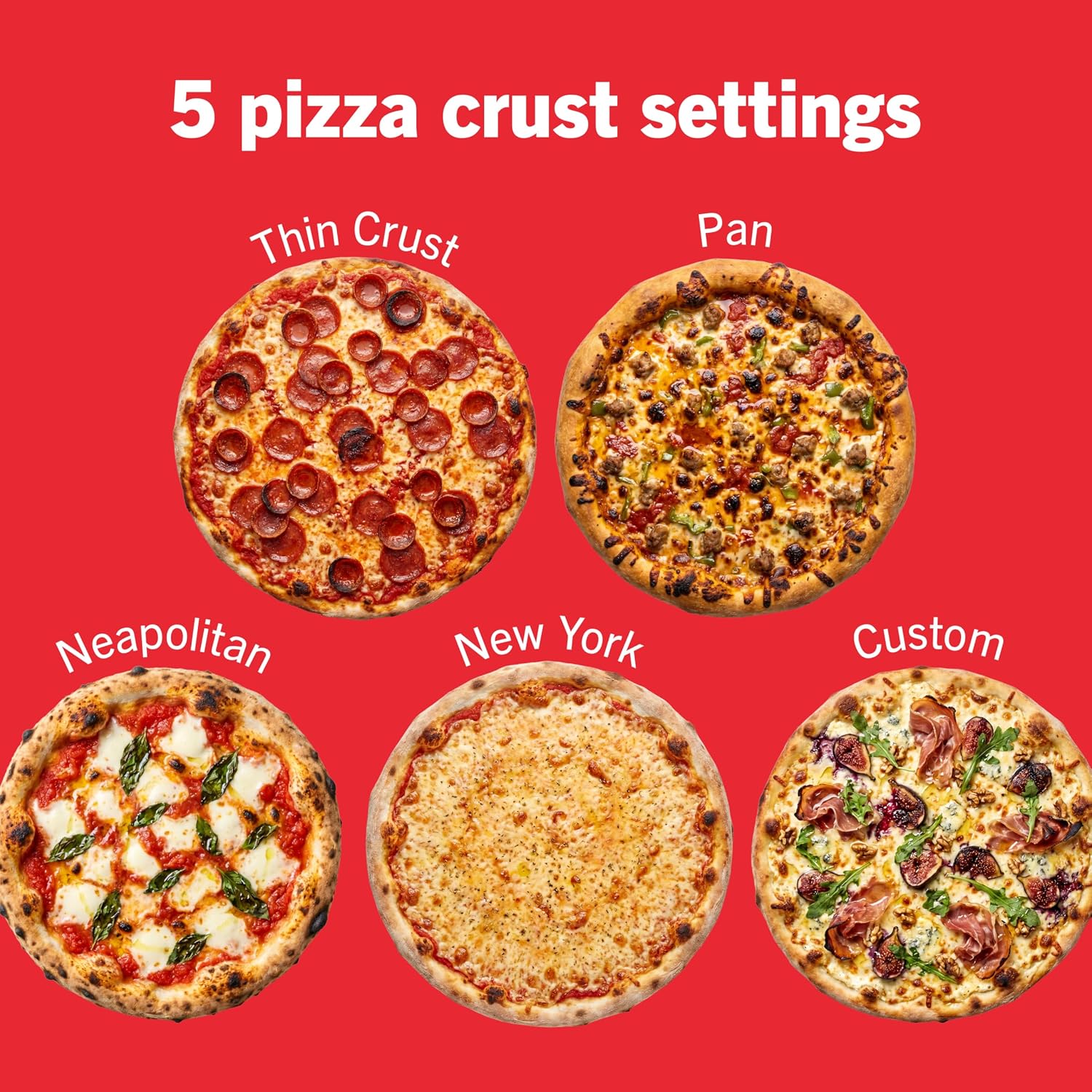 Detalle de Ninja MO201 Artisan Outdoor Pizza Oven, 12-Inch, 700°F, 5-in-1
