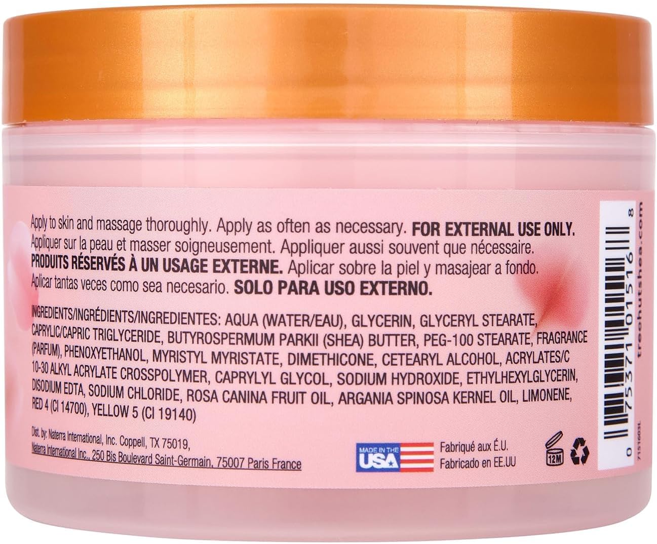 Detalle de SOUFLÉ BUTTER Pink Moroccan Body 240 g: crema corpo nutriente e profumata
