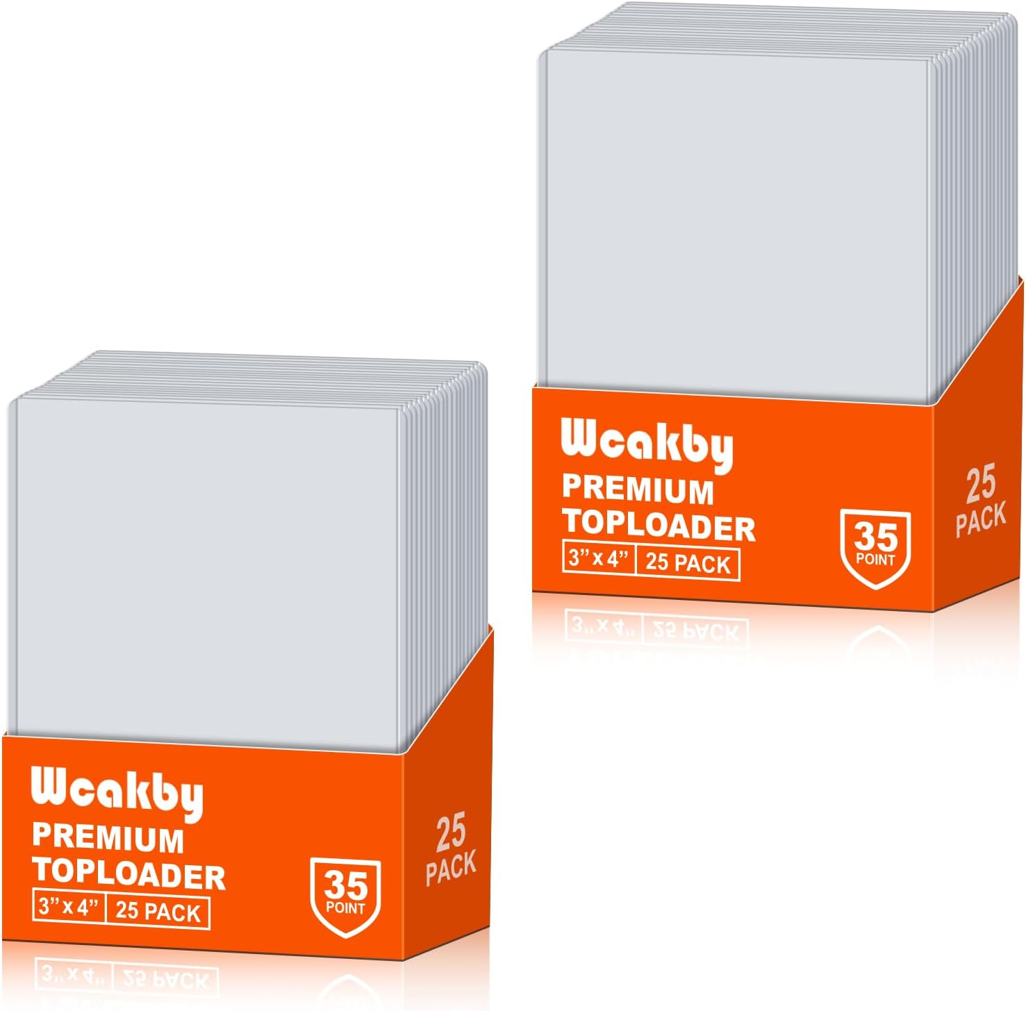 Detalle de Card Top Loaders 3"x4" 50 Pack: Ultra-Rigid, Archival Safe Protectors for MTG and Collectibles
