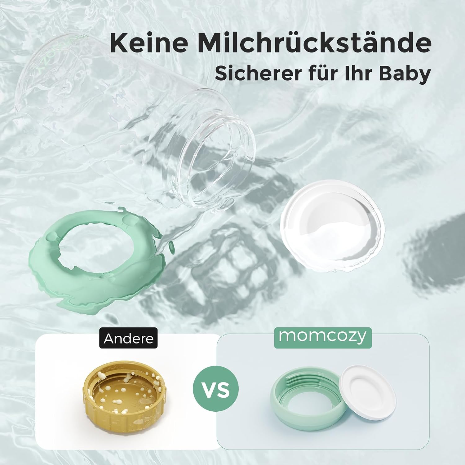 Detalle 2 de Momcozy Natürliche Baby Bottle 330ml