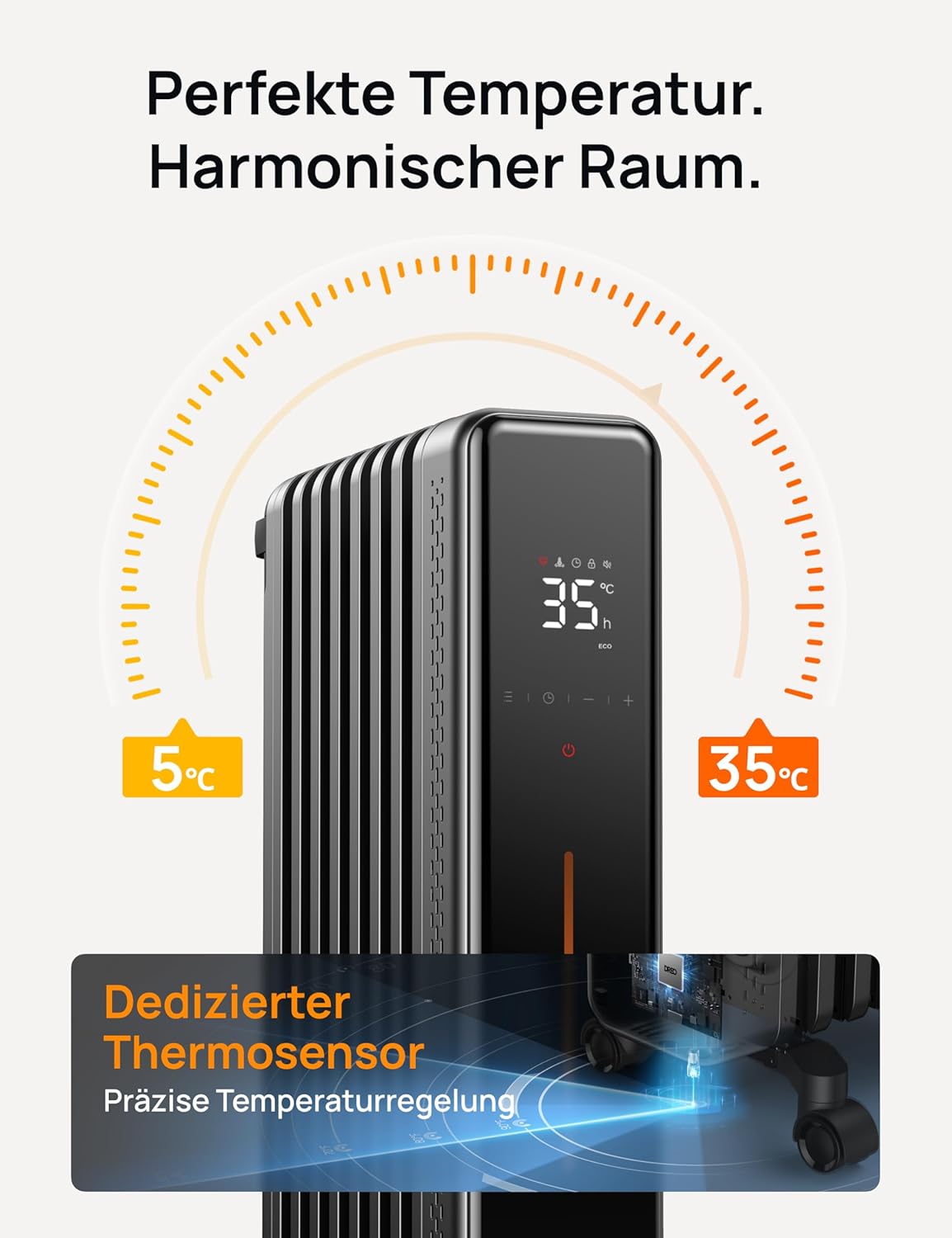 Thumbnail 5 de Dreo OH521 Ölradiator 2000W Energiesparend