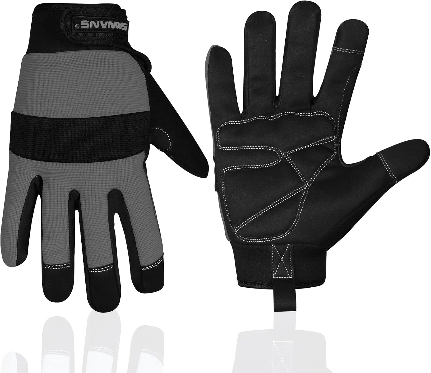 Detalle de Guantes de trabajo seguridad con pantalla táctil